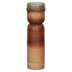 Retro Original Midcentury Vase, Glazed Ceramics, Czechia, 1950s