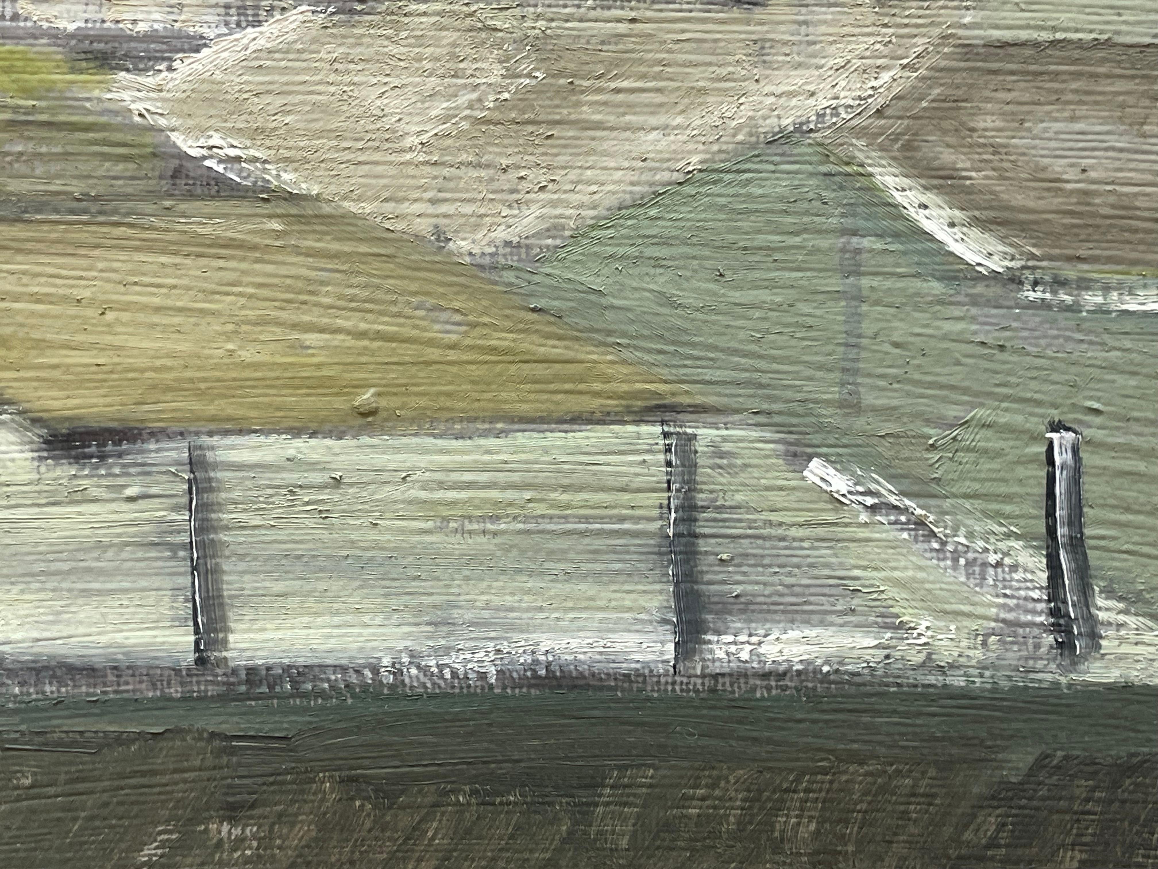 Peint Originale peinture à l'huile danoise de paysage du milieu du siècle par Karsten H. Møller en vente