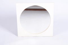 Miroir mural d'origine du milieu du siècle, cadre en bois, en bon état, tchèque, années 1970