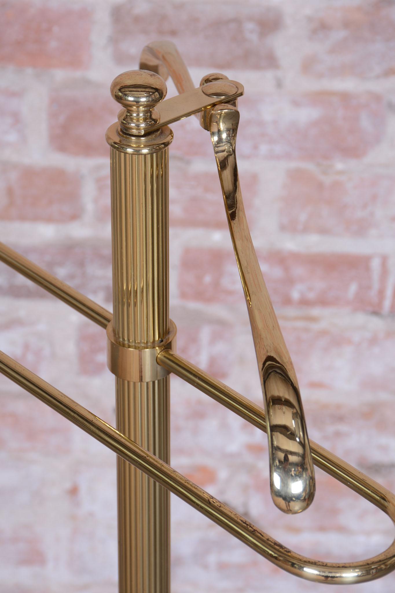 Ottone Appendiabiti originale di metà secolo, ottone dorato, Francia, anni '50 in vendita