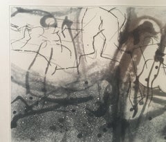 Abstract Lithograph in the style of Margaret Neill