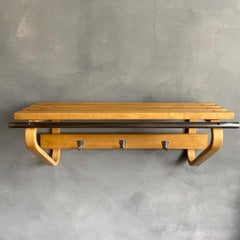 Original Midcentury Alvar Aalto Coat Rack / Shelf Stora Enso Building Finland
