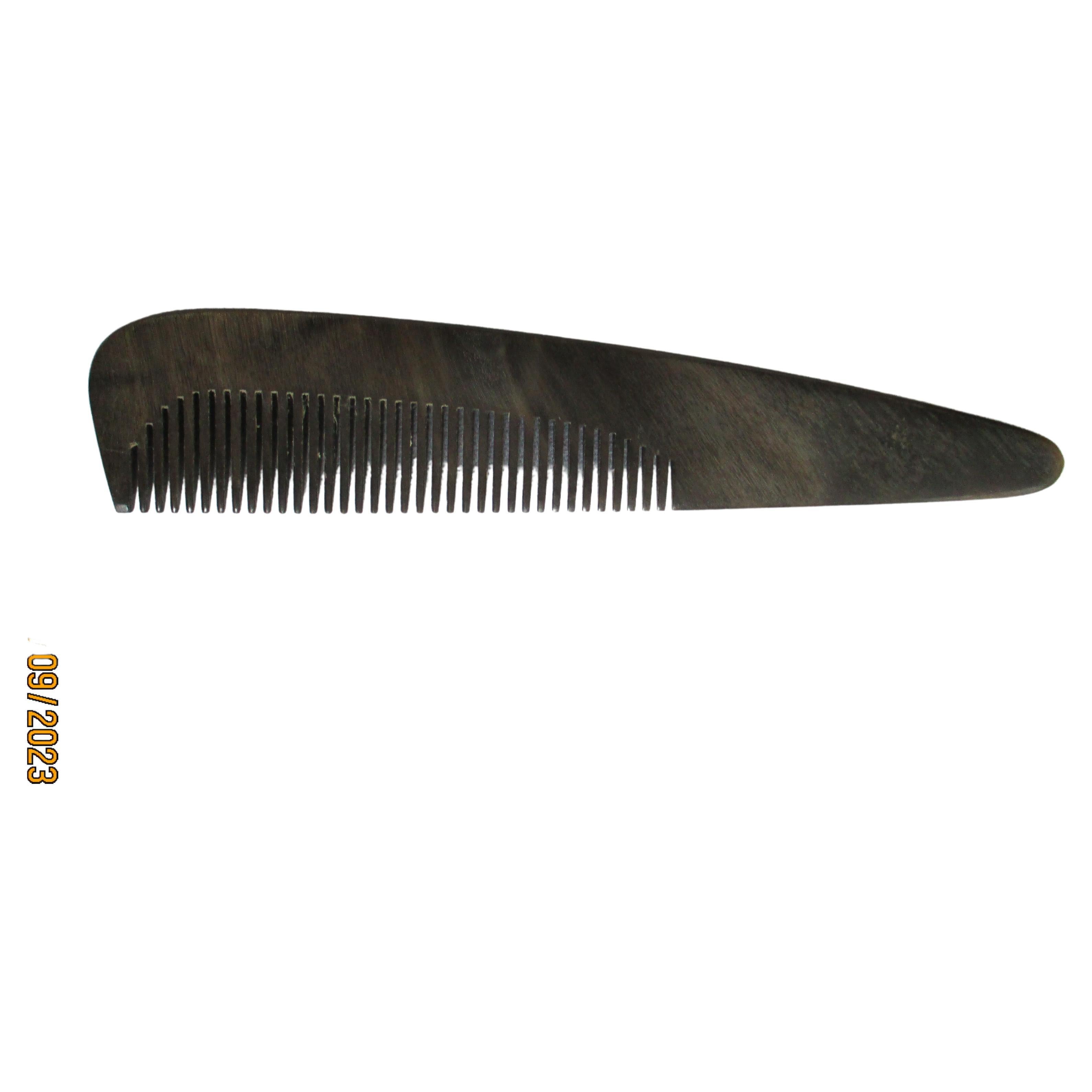 Original Midcentury Auböck Comb Made from Horn For Sale