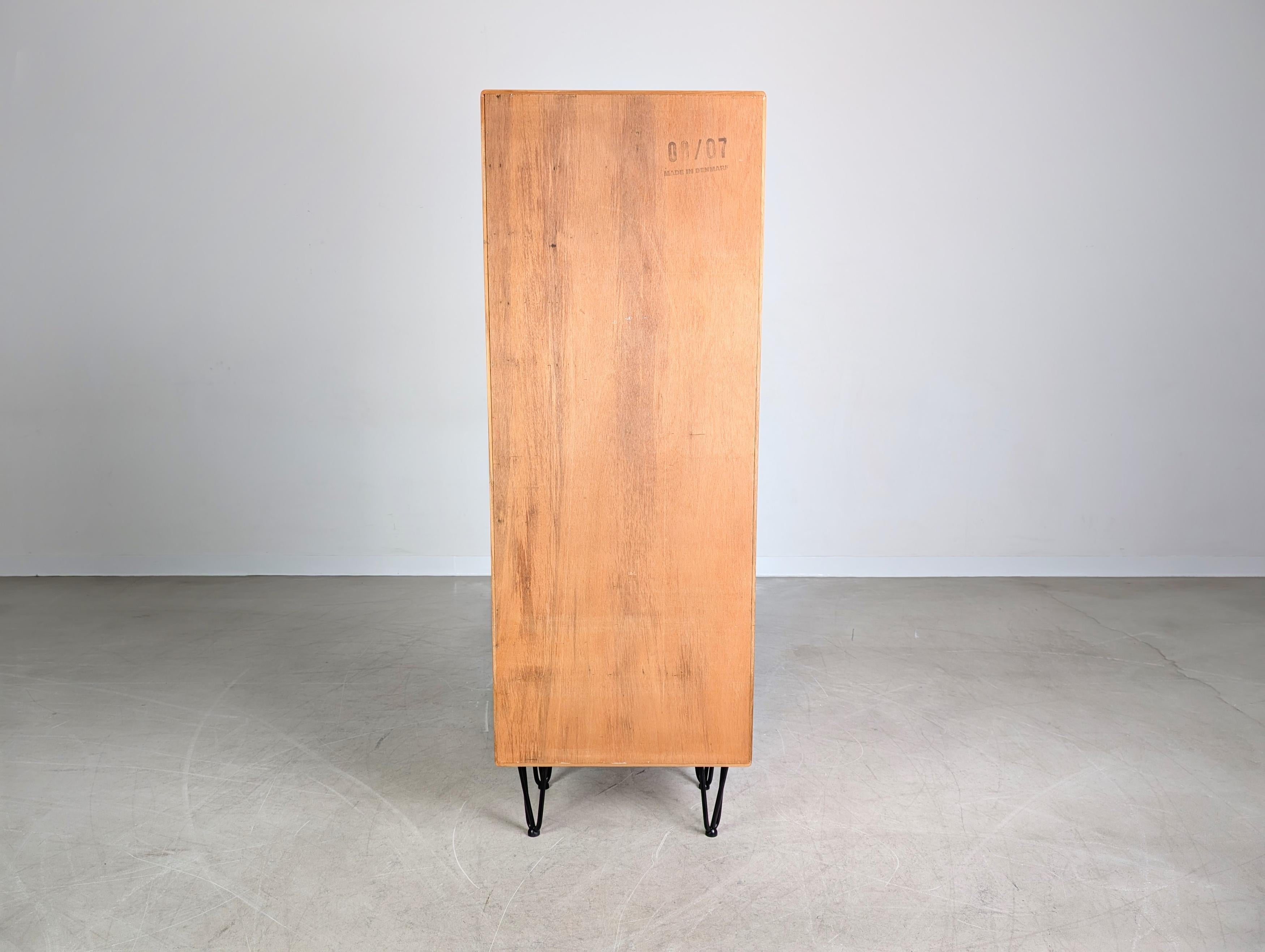 Original Midcentury Bücherregal Teak Anrichte danish Vintage For Sale 2