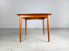 Esstisch originale di metà secolo Carlsson & Co in teak vintage ausziehbar
