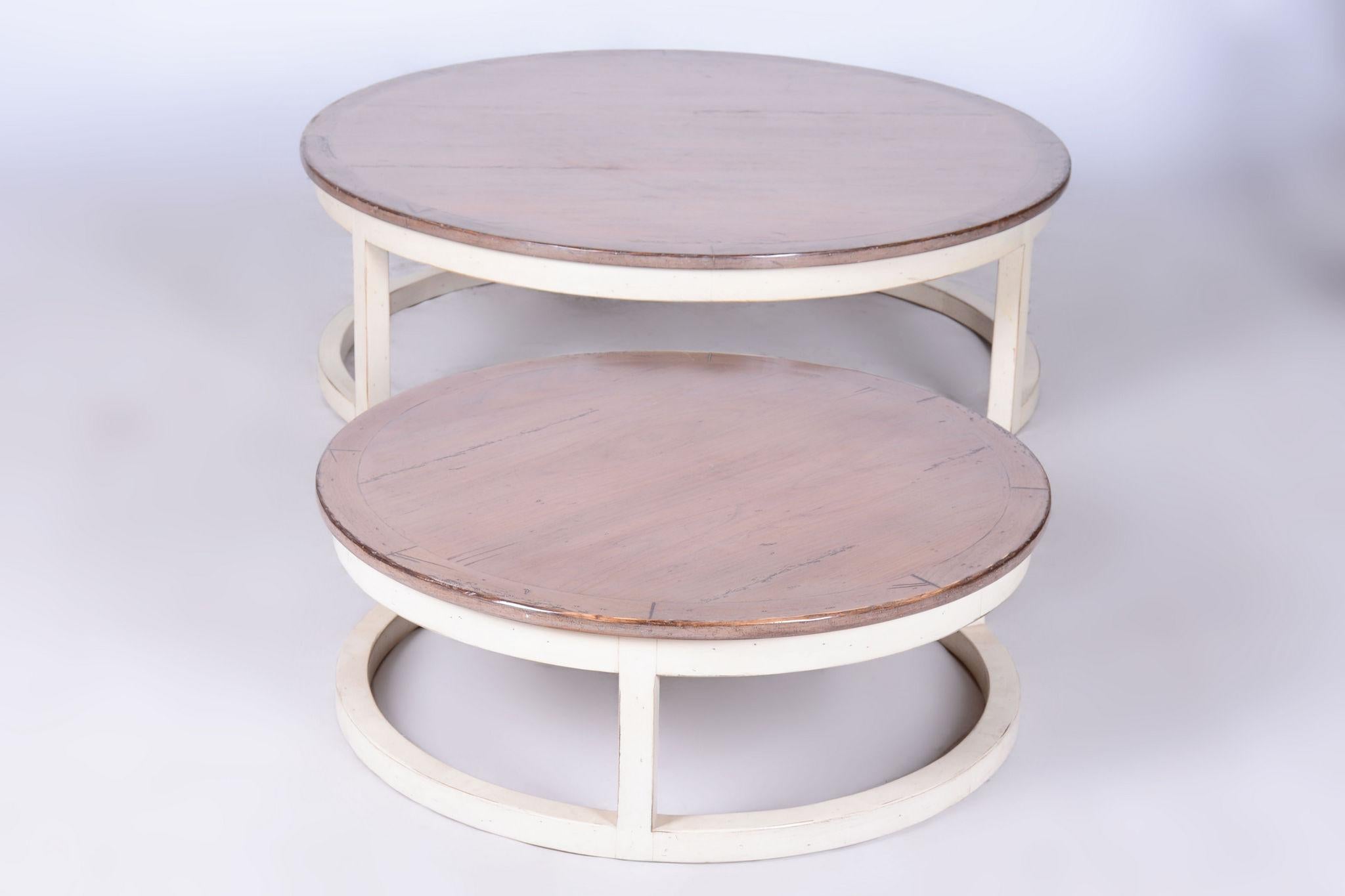 Mid-Century Modern Tables basses originales du milieu du siècle dernier, bois de cerisier, France, années 1960 en vente