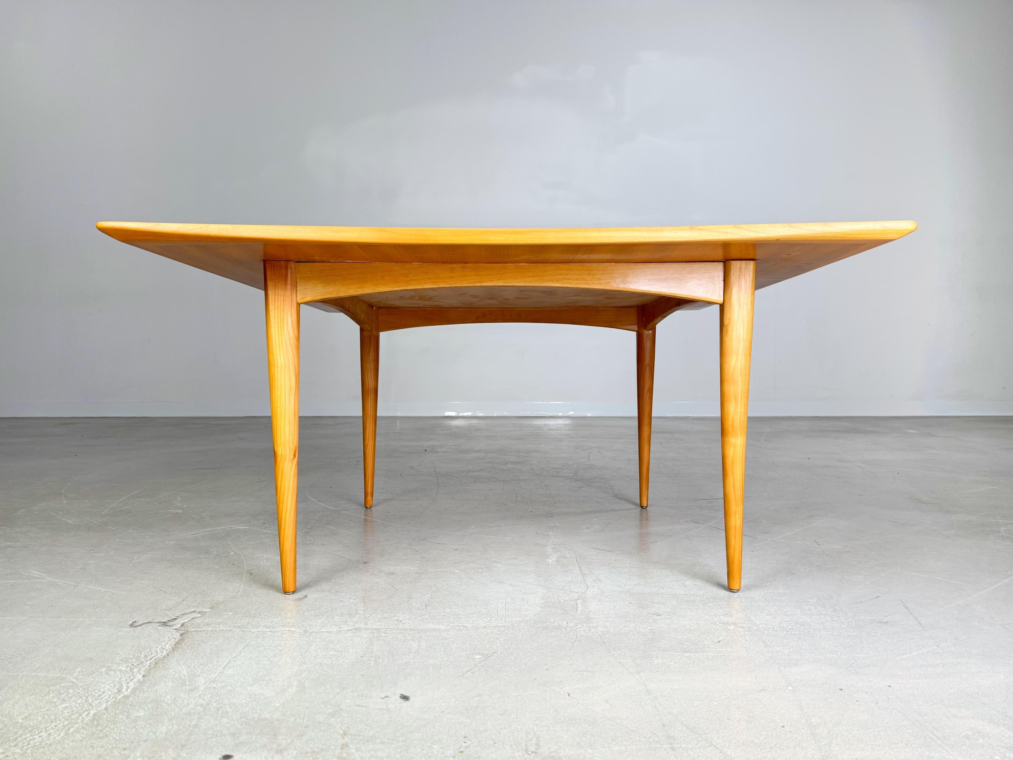 Verre Original Midcentury Couchtisch skandinavisch Nusssbaum Vintage 1960 en vente