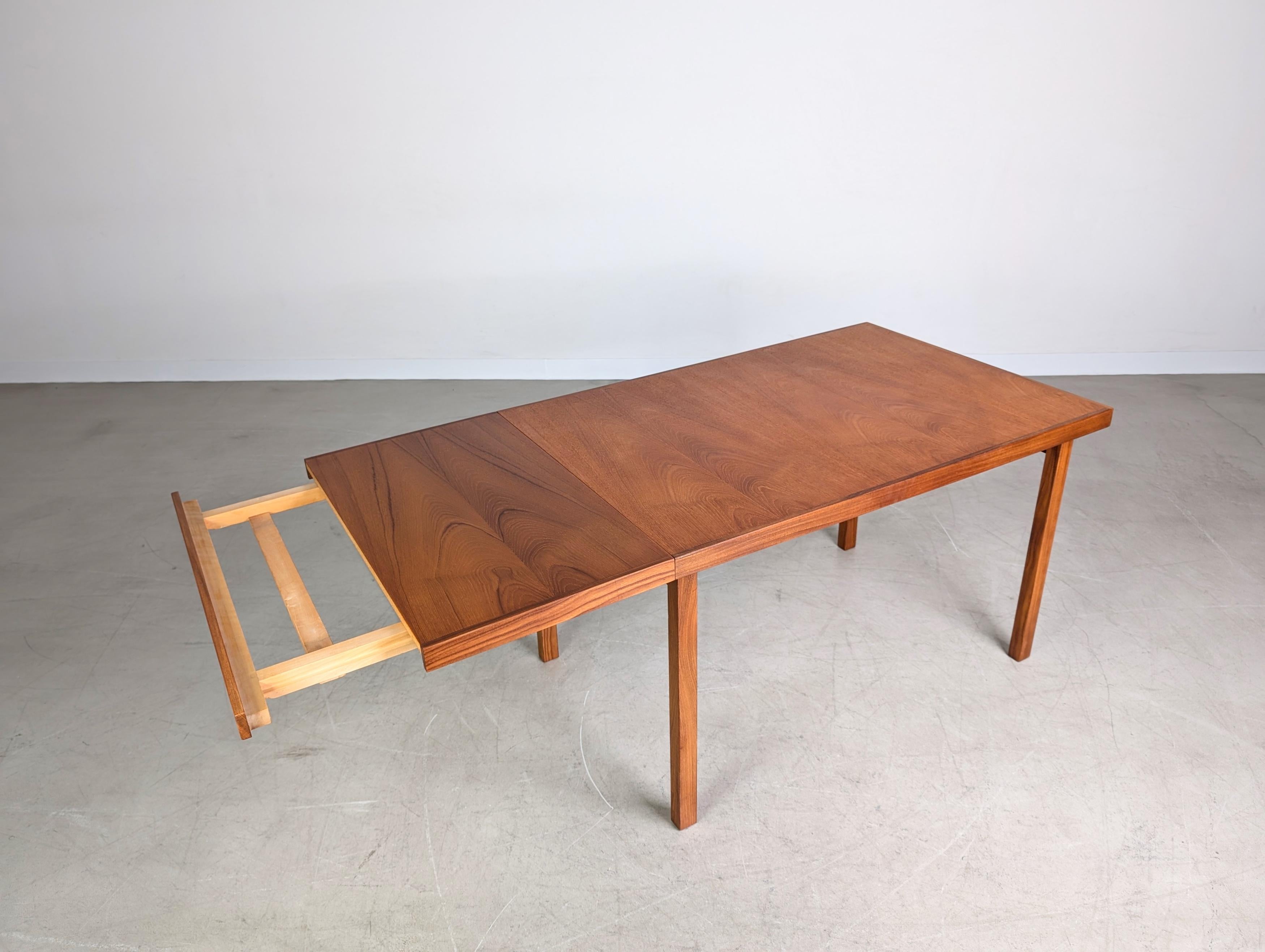 Esstisch originale di metà secolo Asko Finnland Pippo Teak ausziehbar in vendita 2