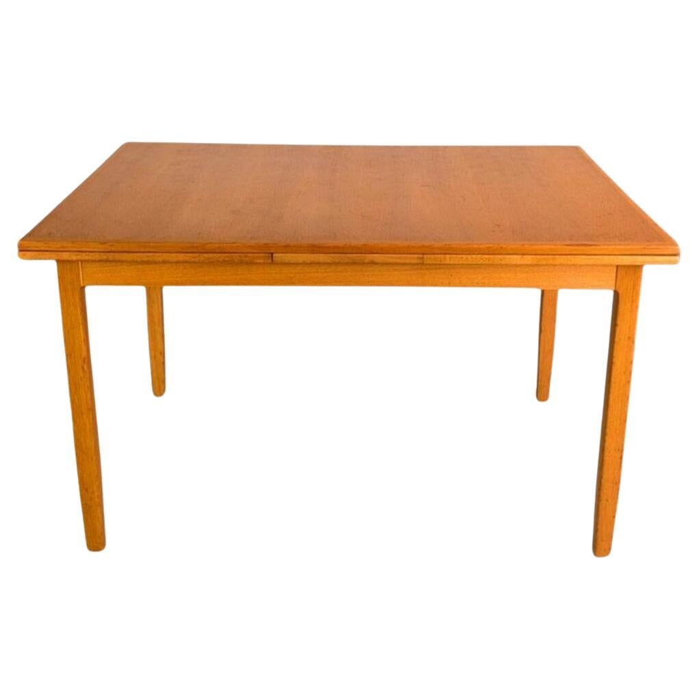 Original Midcentury Esstisch Lübke Eiche ausziehbar Vintage Tisch For Sale
