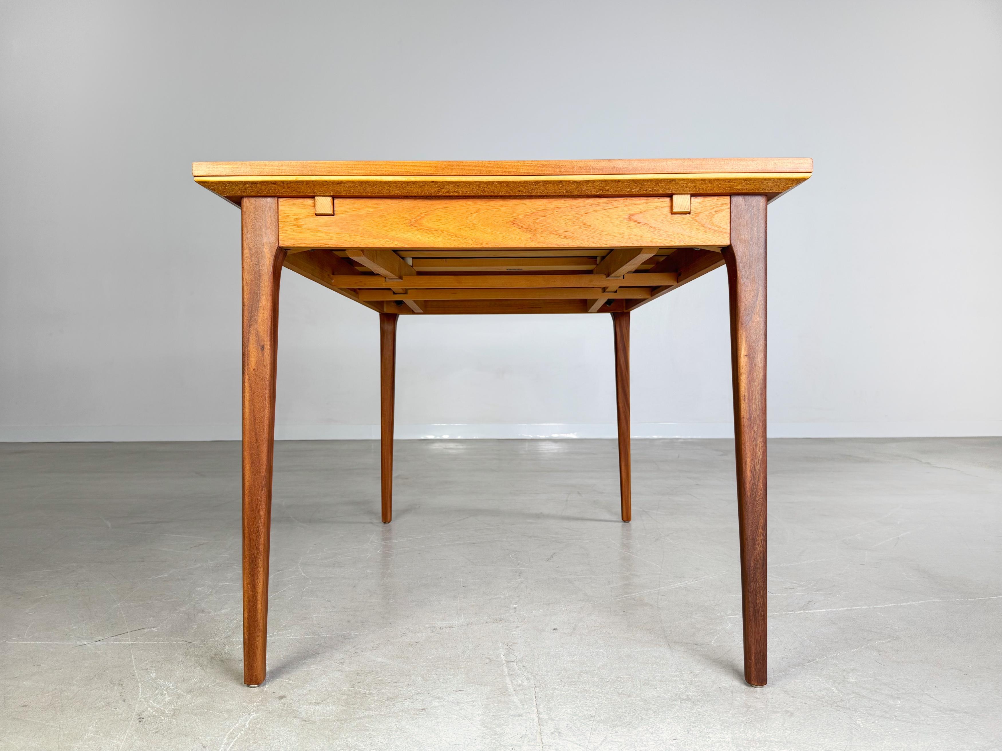 Original Midcentury Esstisch Lübke Teak 1960er ausziehbar Tisch en vente 4