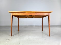 Original Midcentury Esstisch Lübke Teak 1960er ausziehbar Tisch