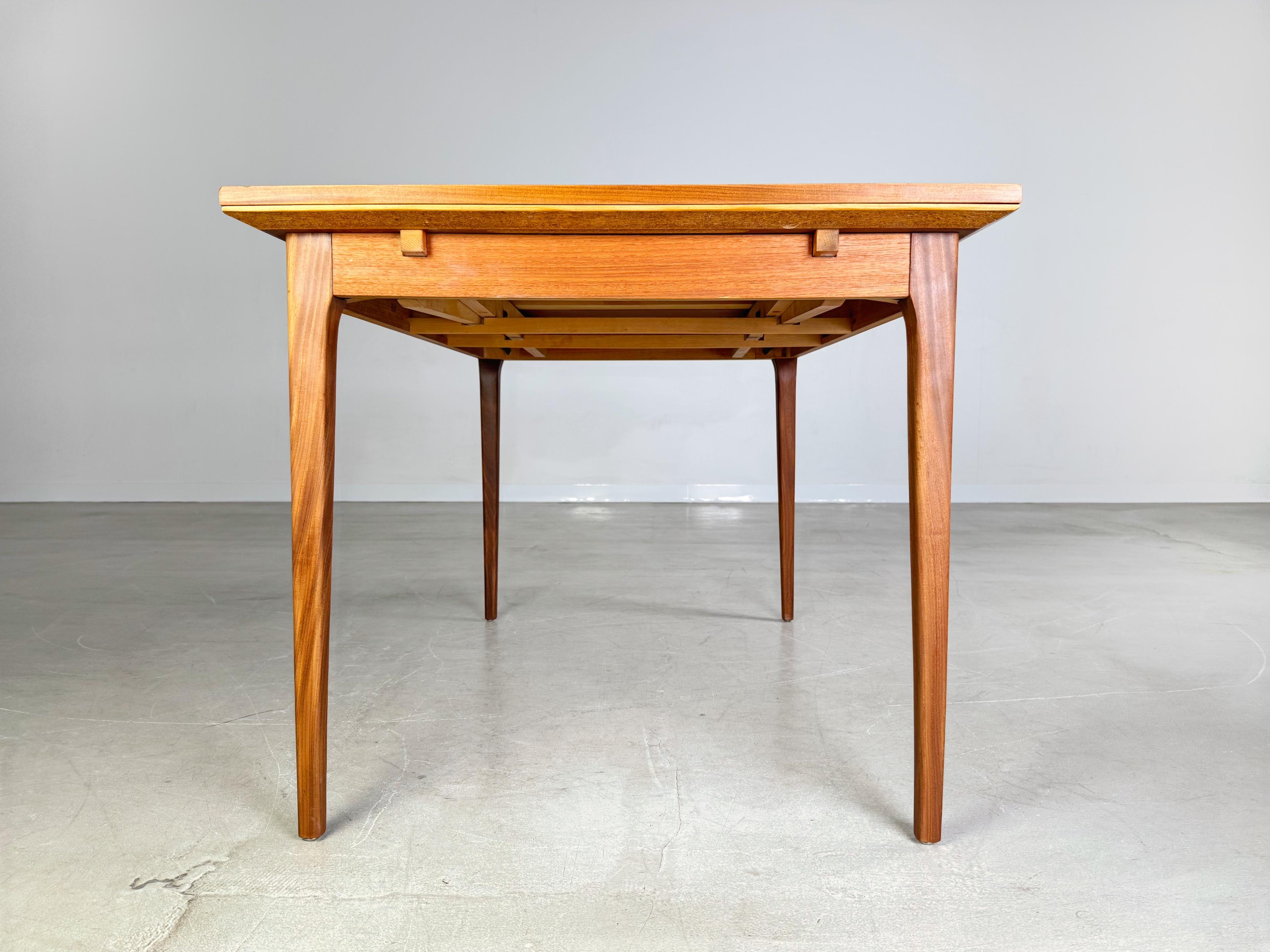 Allemand Original Midcentury Esstisch Lübke Teak 1960er ausziehbar Tisch en vente