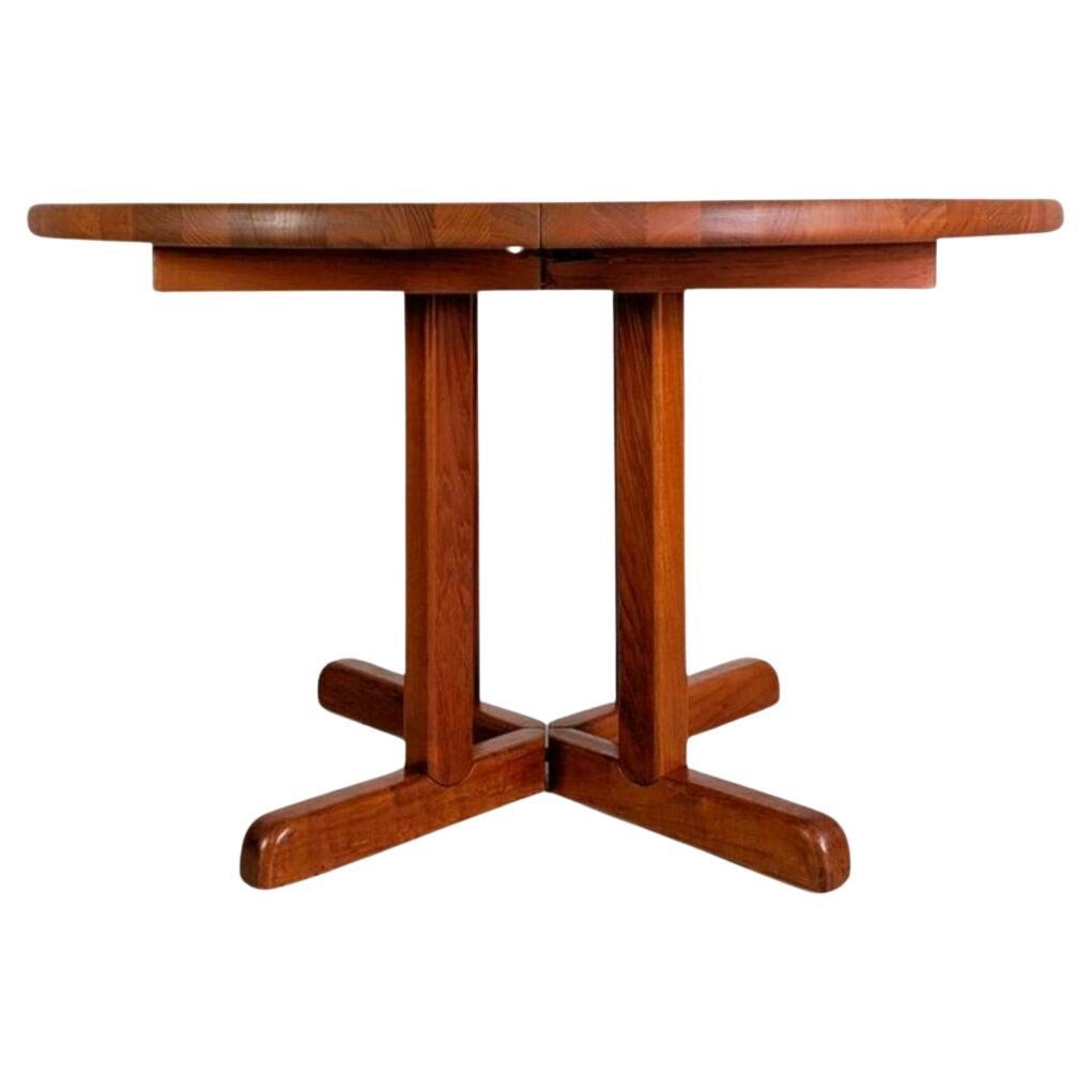 Original Midcentury Esstisch Rosengaarden Teak 1960 Ausziehbar For Sale