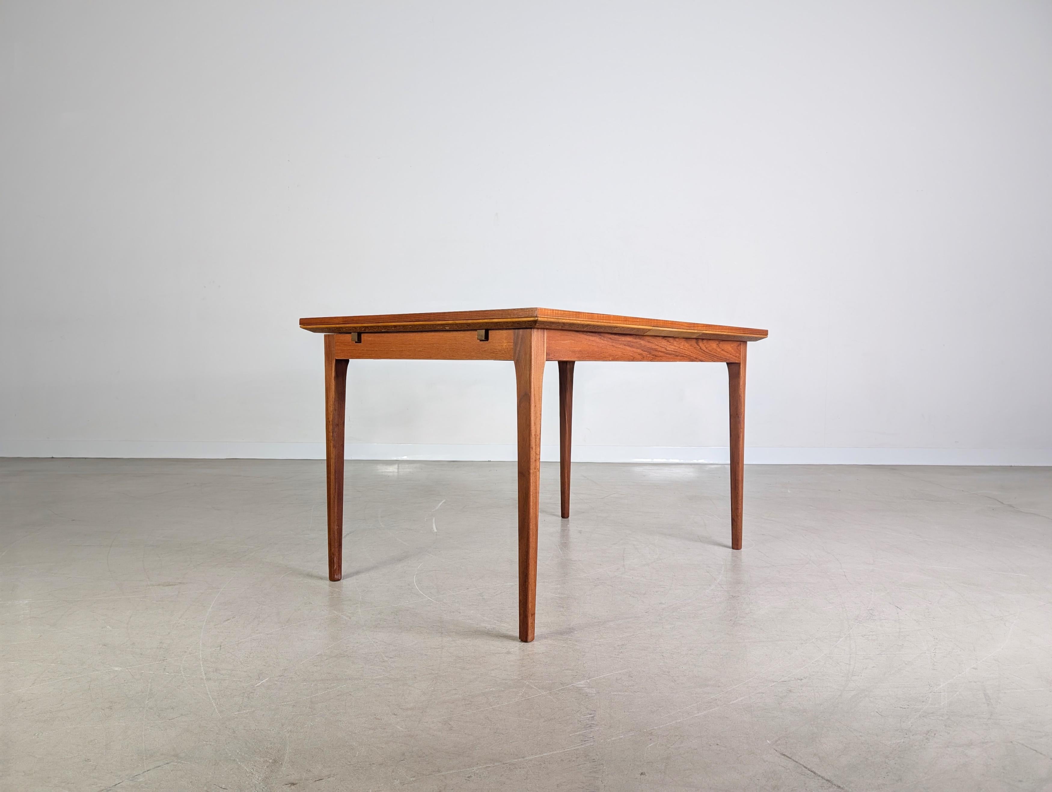 Inconnu Original Midcentury Esstisch Teak ausziehbar Vintage Tisch danish en vente