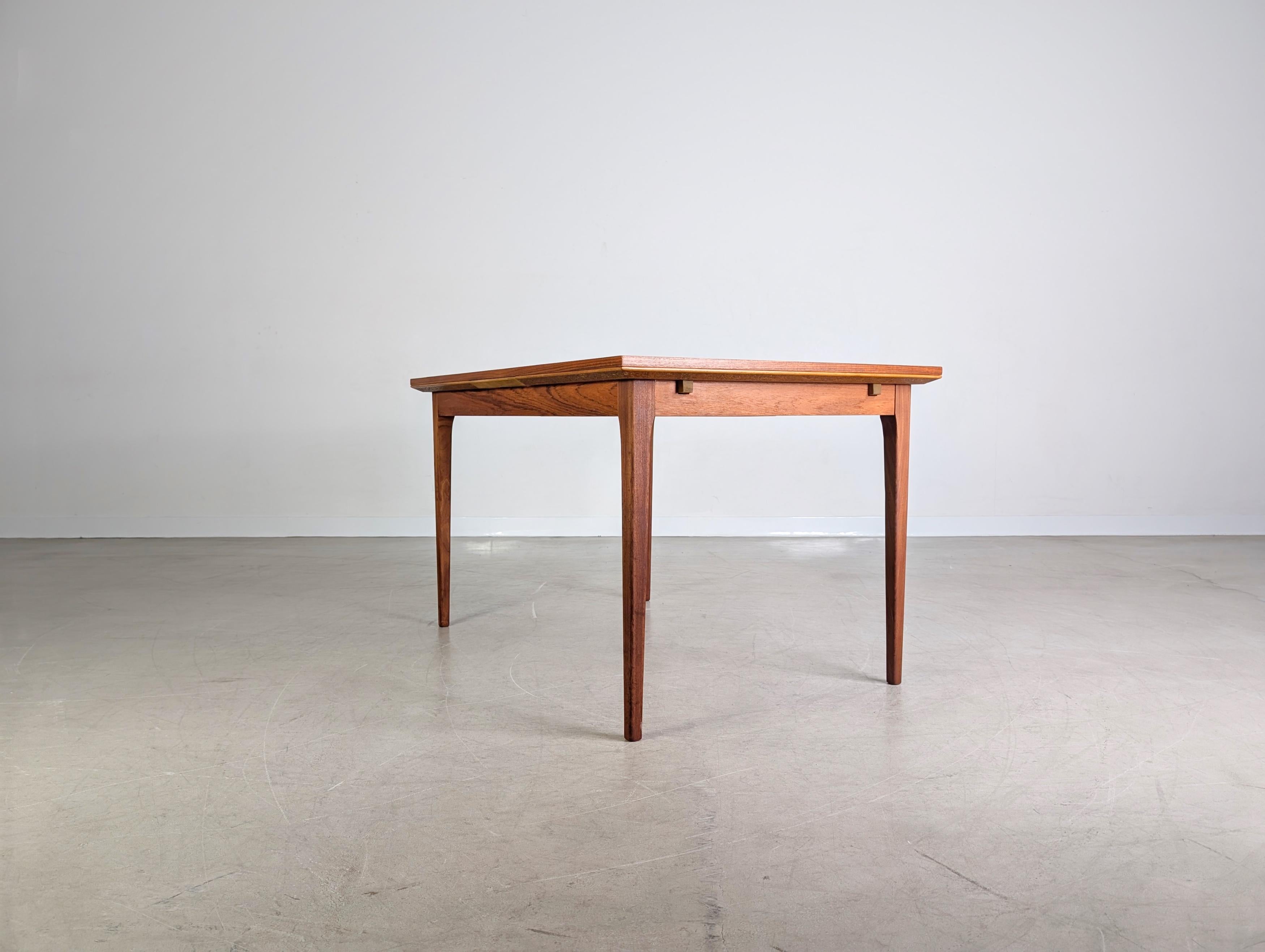 Original Midcentury Esstisch Teak ausziehbar Vintage Tisch danish Bon état - En vente à Berlin, DE