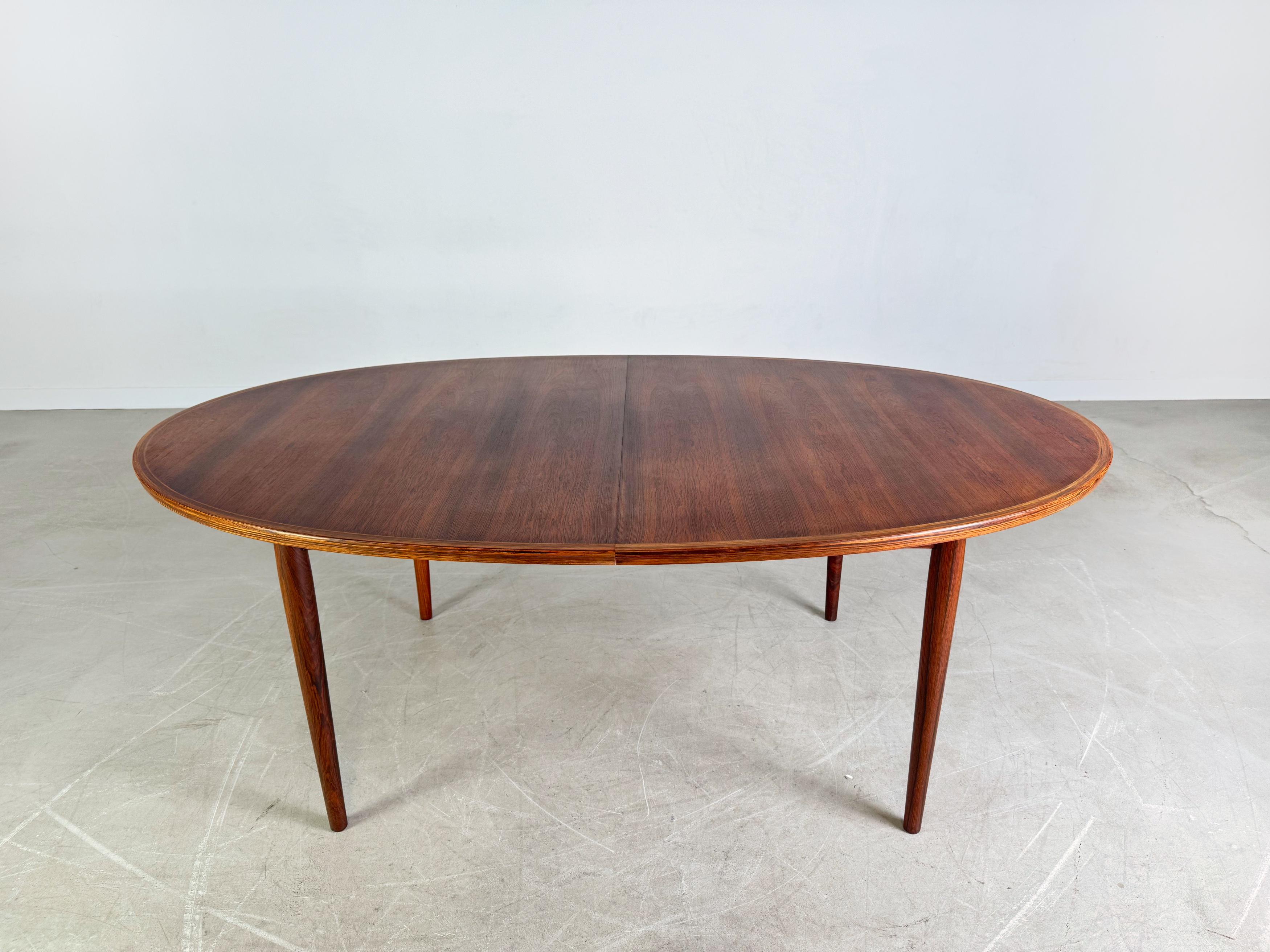 Mid-Century Modern Original Midcentury Esstisch teak oval Vintage Tisch 1960s Design en vente