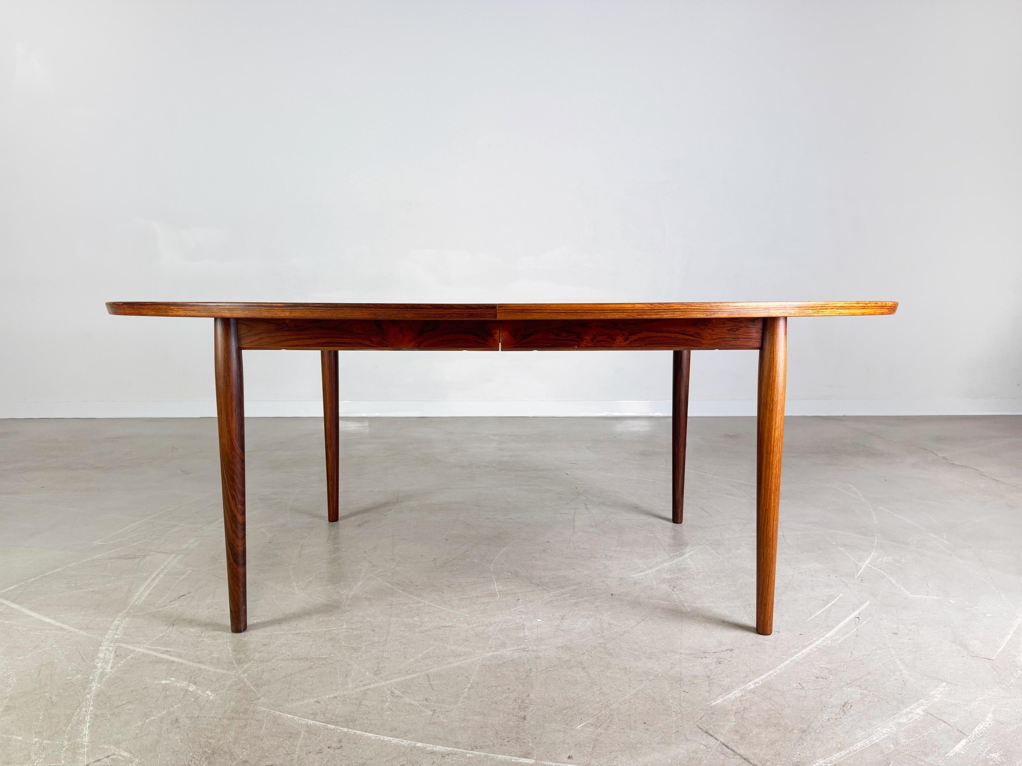 Original Midcentury Esstisch teak oval Vintage Tisch 1960s Design en vente 1