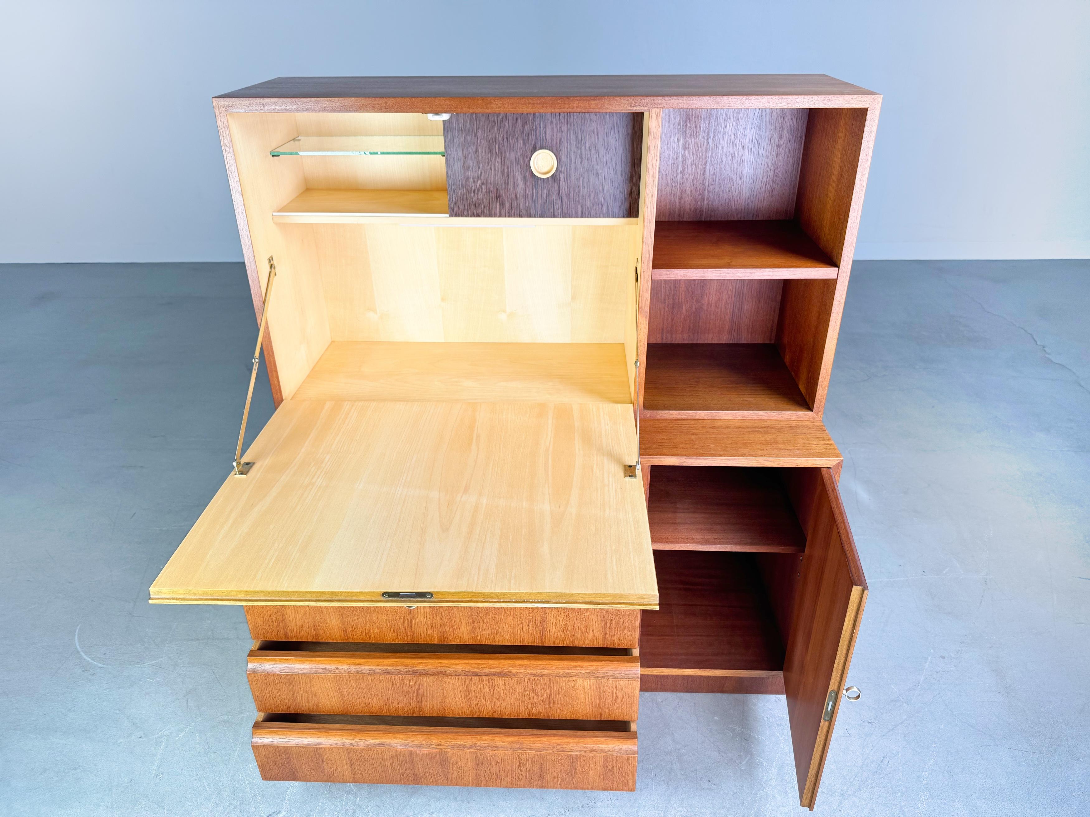 Originale Georg Satink Kommode Sekretär WK Möbel Teak del Medioevo In condizioni buone in vendita a Berlin, DE