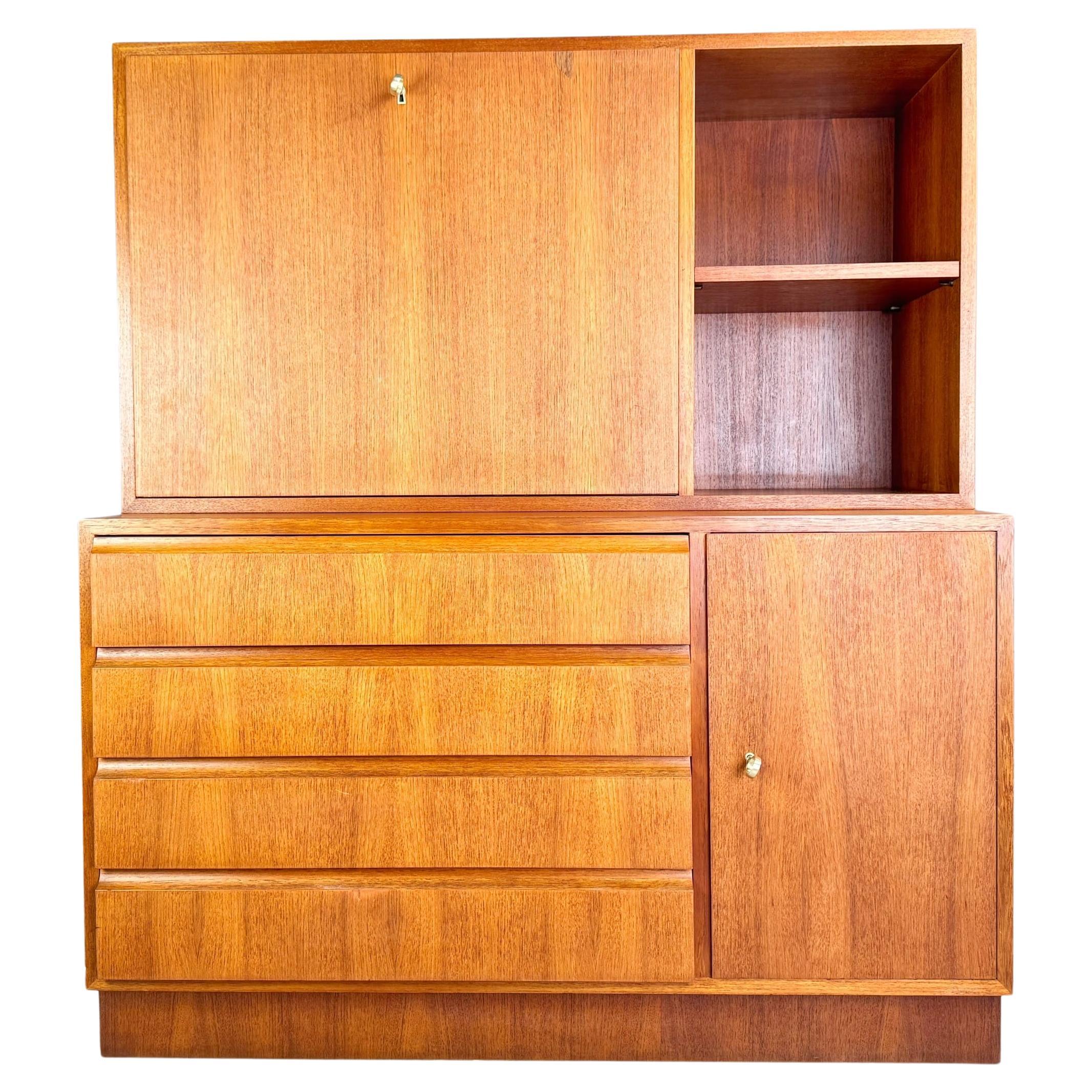 Original Midcentury Georg Satink Kommode Sekretär WK Möbel Teak