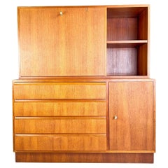 Original Midcentury Georg Satink Kommode Sekretär WK Möbel Teak