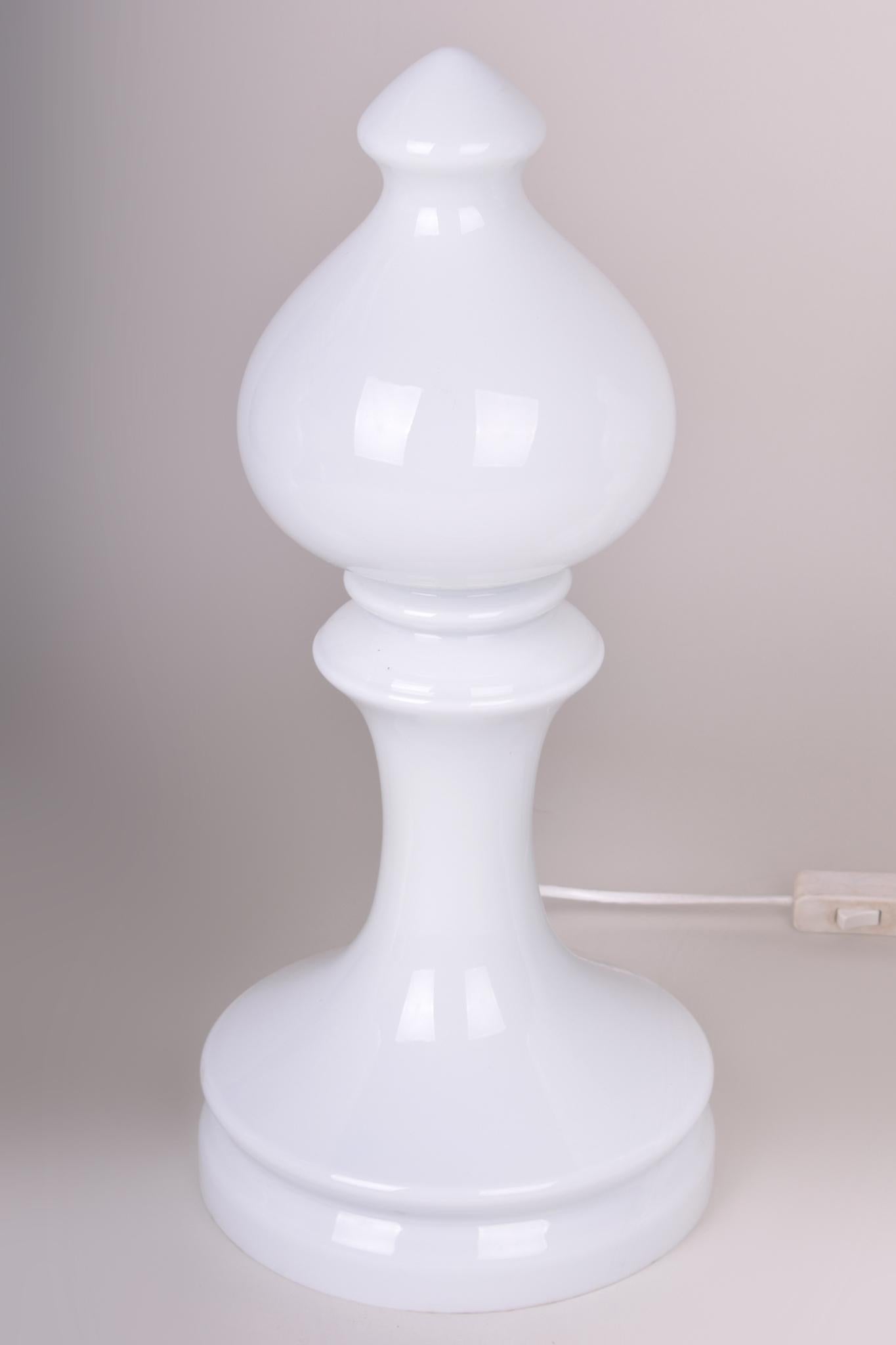 Mid-Century Modern Original Midcentury Glass Bishop Lamp 1950s, Designed by Ivan Jakes For Sale