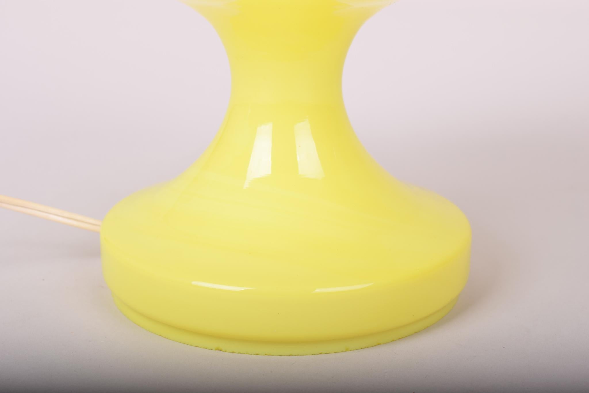 Mid-Century Modern Original Midcentury Glass Table Lamp 1970s, Designed by Karel Volf For Sale