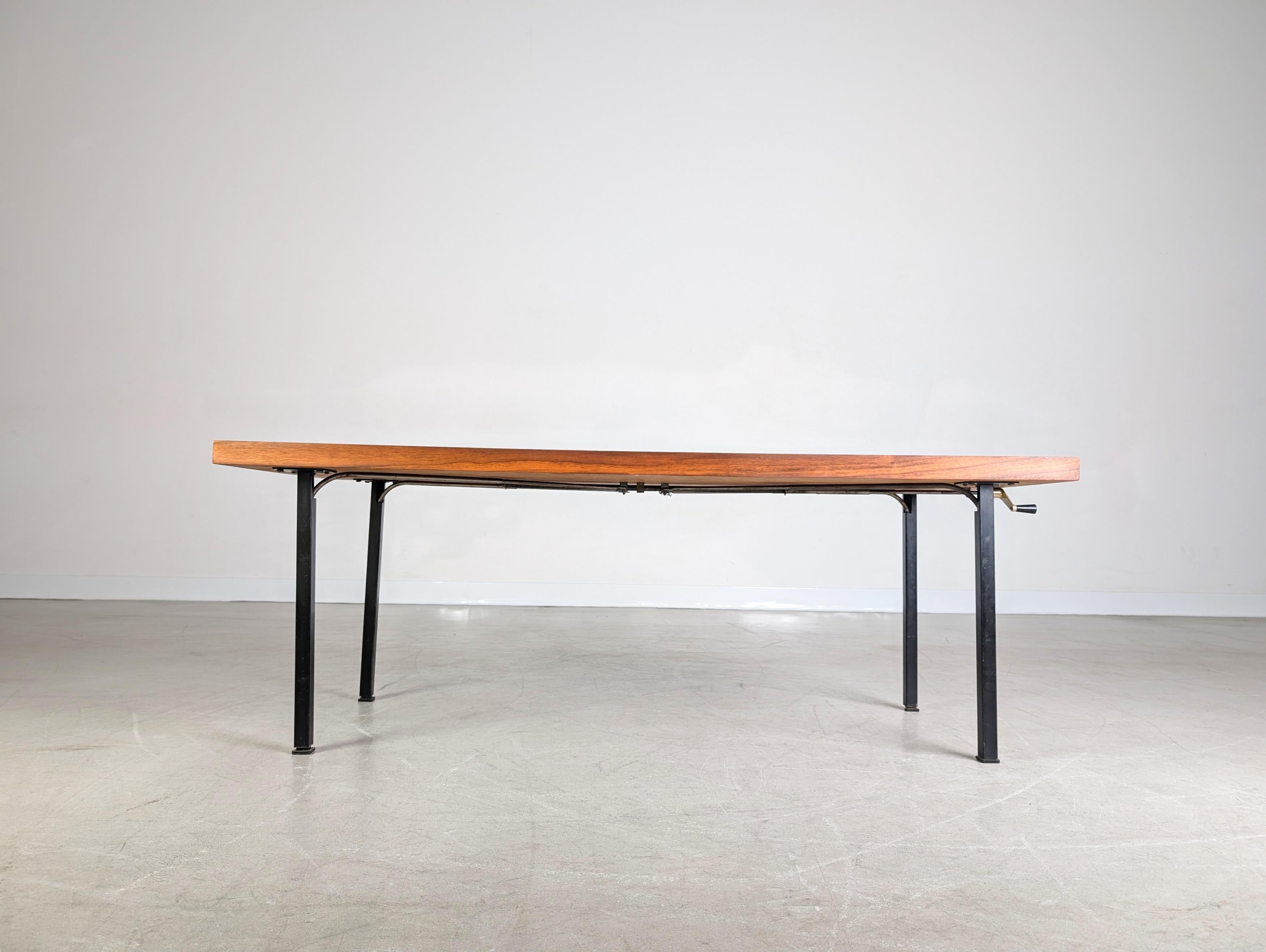 Mid-Century moderno Couchtisch Esstisch Vintage Originale Midcentury höhenverstellbarer in vendita