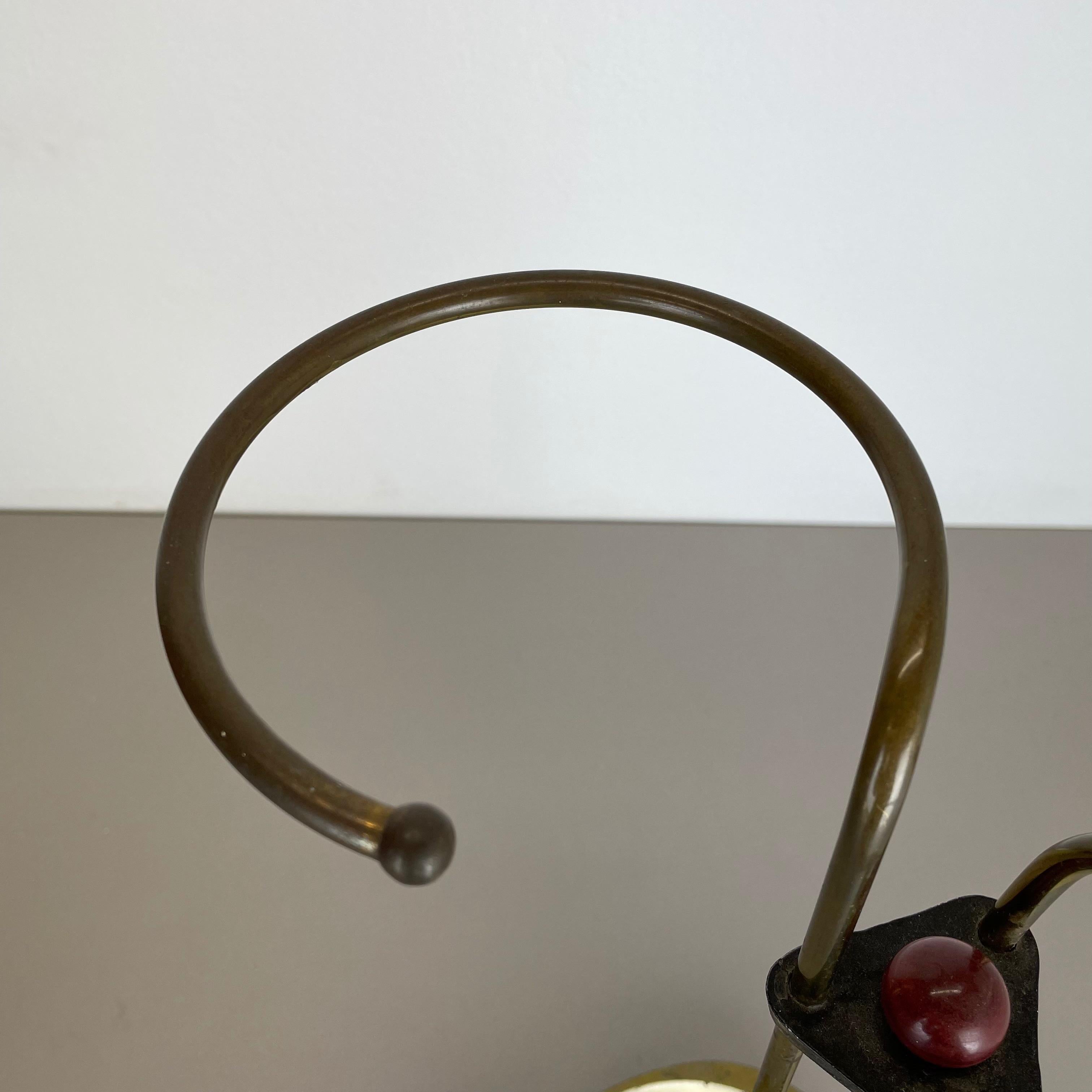 Original Mid-Century Metal Brass Modernist Bauhaus Umbrella Stand Germany, 1950s For Sale 2