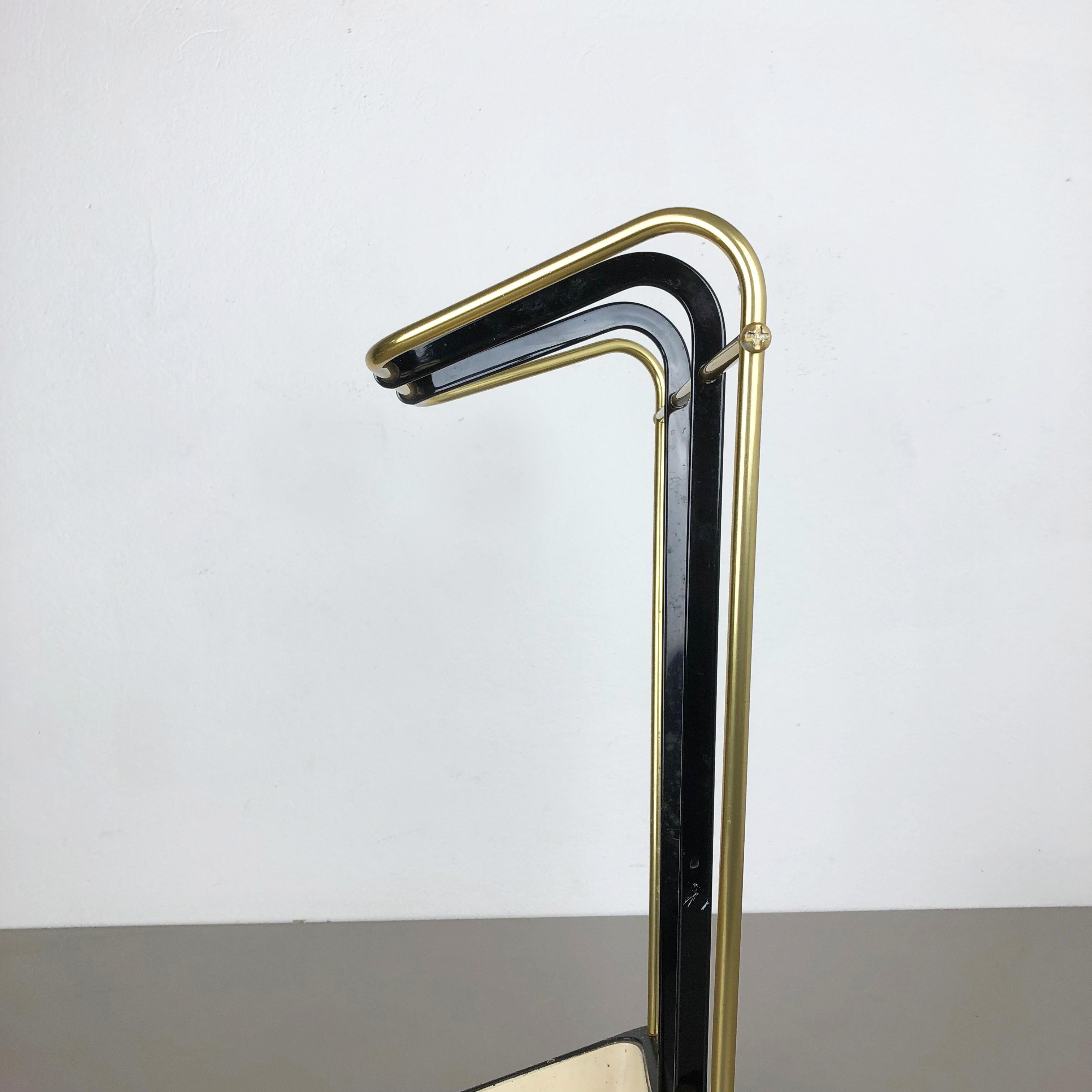 Original Midcentury Metal Brass Umbrella Stand, Germany, 1950s For Sale 7