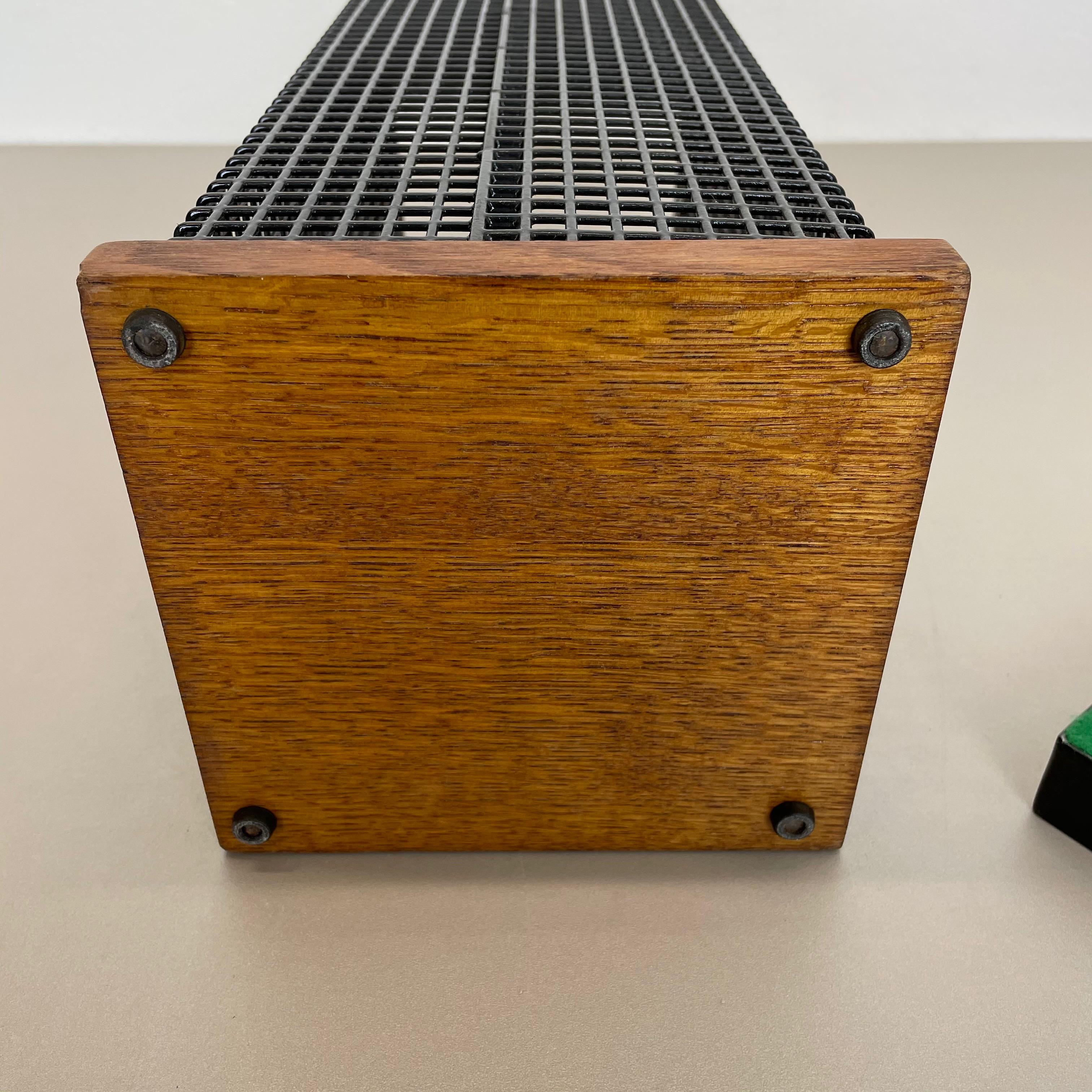 Original Midcentury Metal Josef Hoffmann Style Umbrella Stand, Austria, 1960s 10