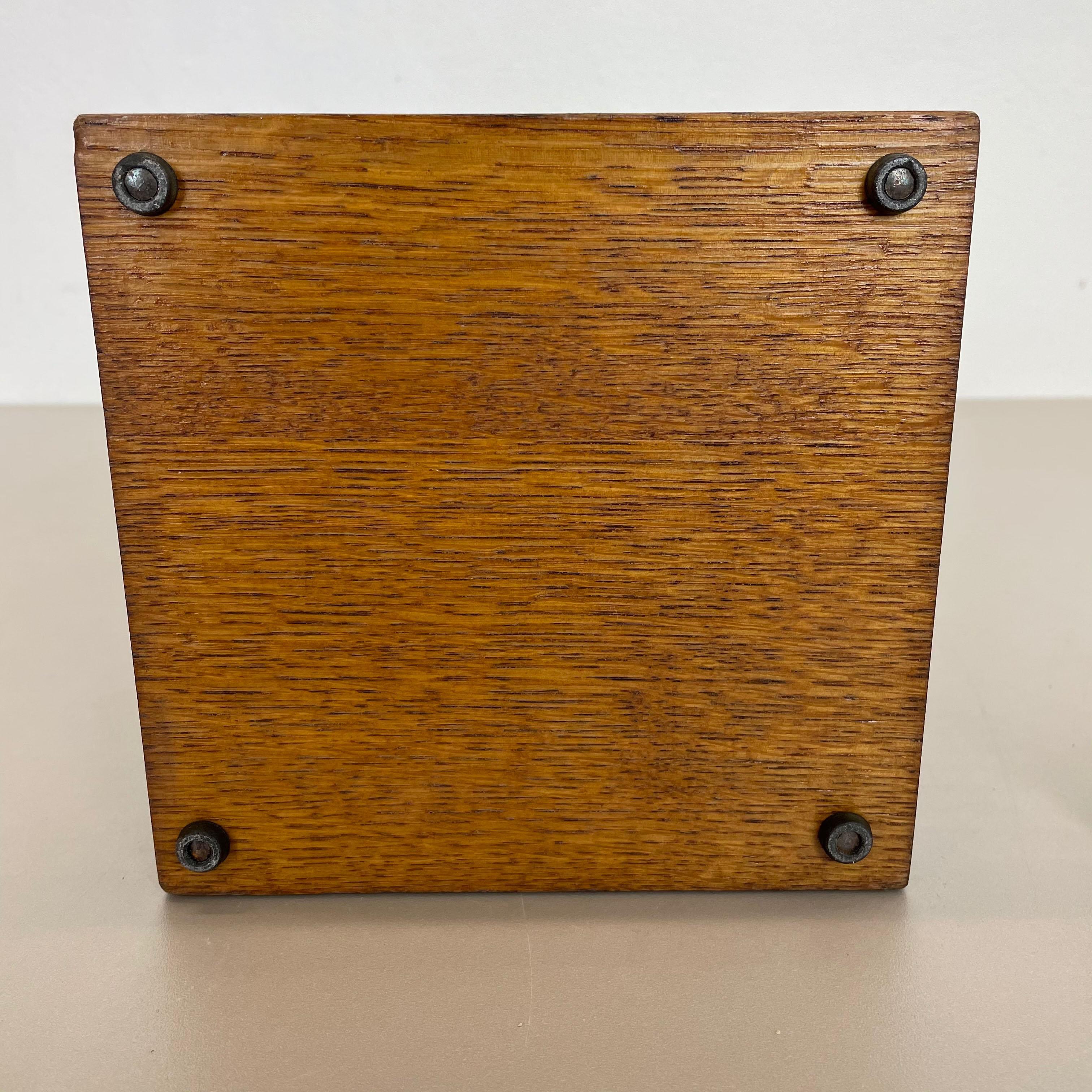 Original Midcentury Metal Josef Hoffmann Style Umbrella Stand, Austria, 1960s 11