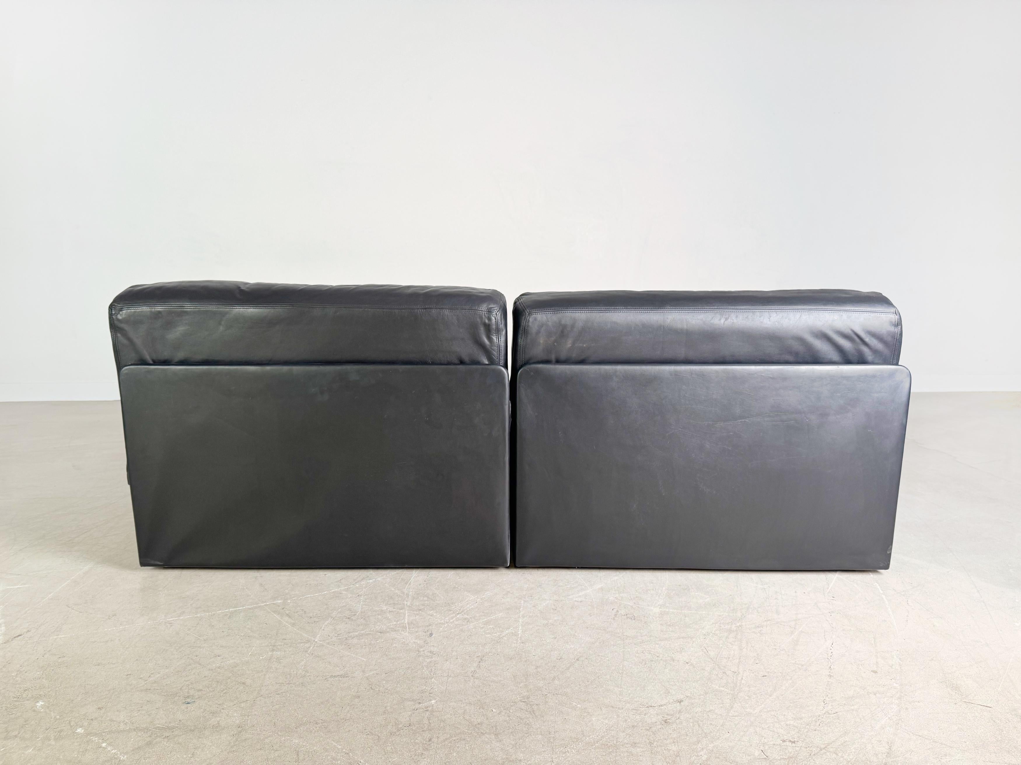 Fine XX secolo Divano modulare originale Midcentury Couch de Sede DS76 / DS78 Lederer in vendita