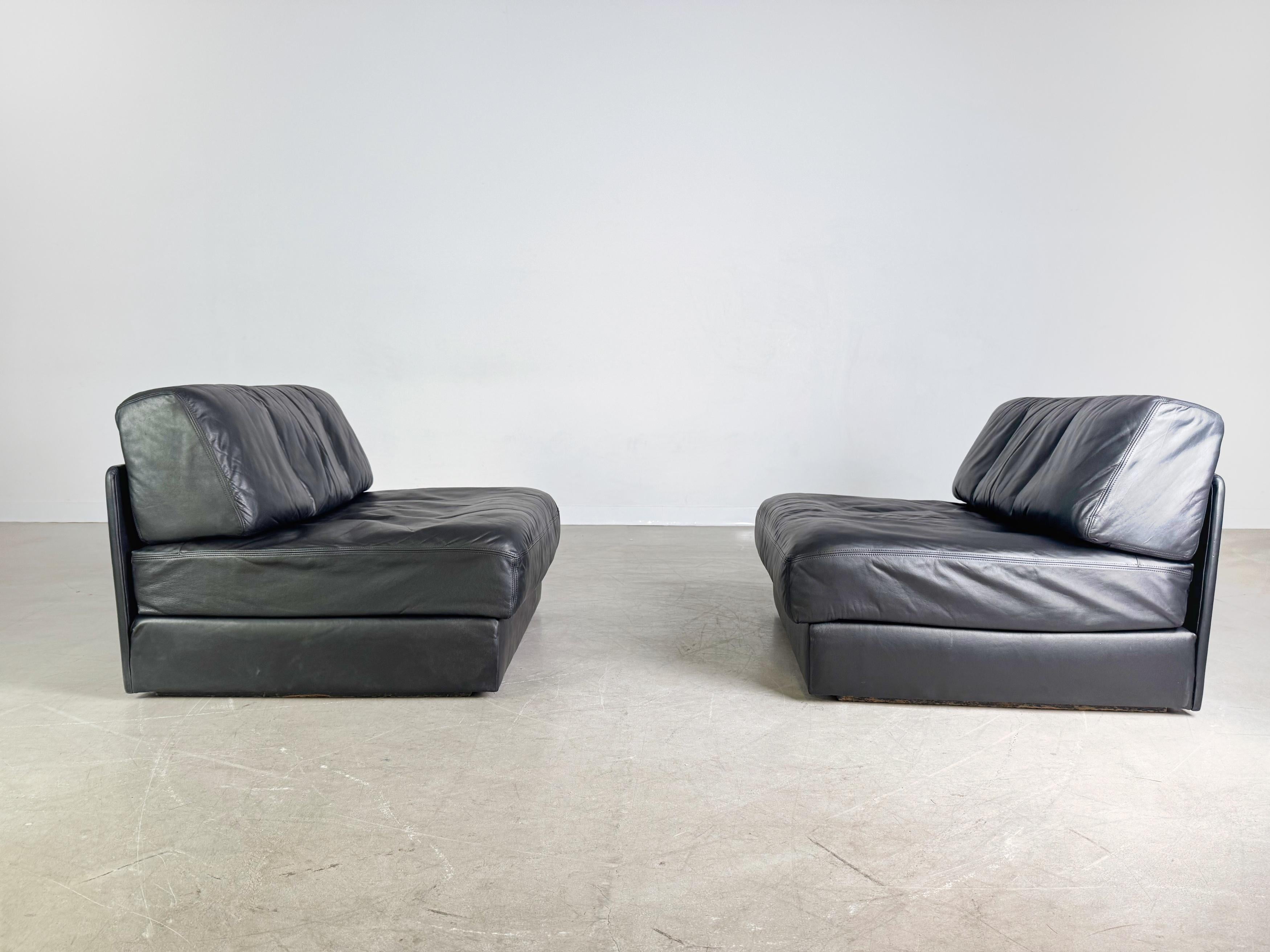 Pelle Divano modulare originale Midcentury Couch de Sede DS76 / DS78 Lederer in vendita