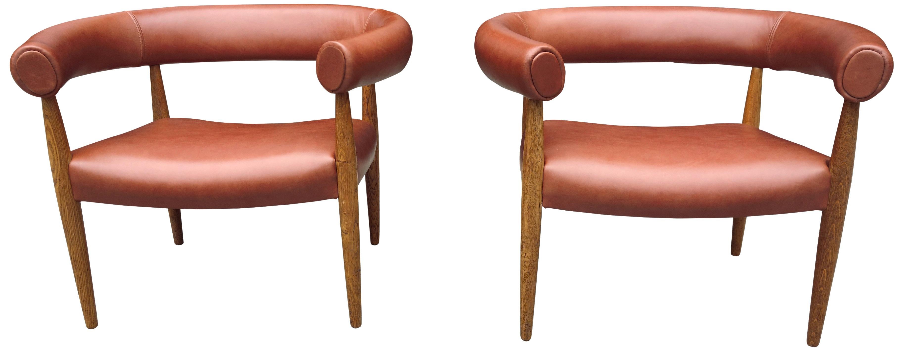 20th Century Original Midcentury Nanna Ditzel Ring Chairs 