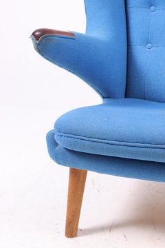 Sedia Papa Bear originale del Midcentury di Wegner, design danese, anni '60