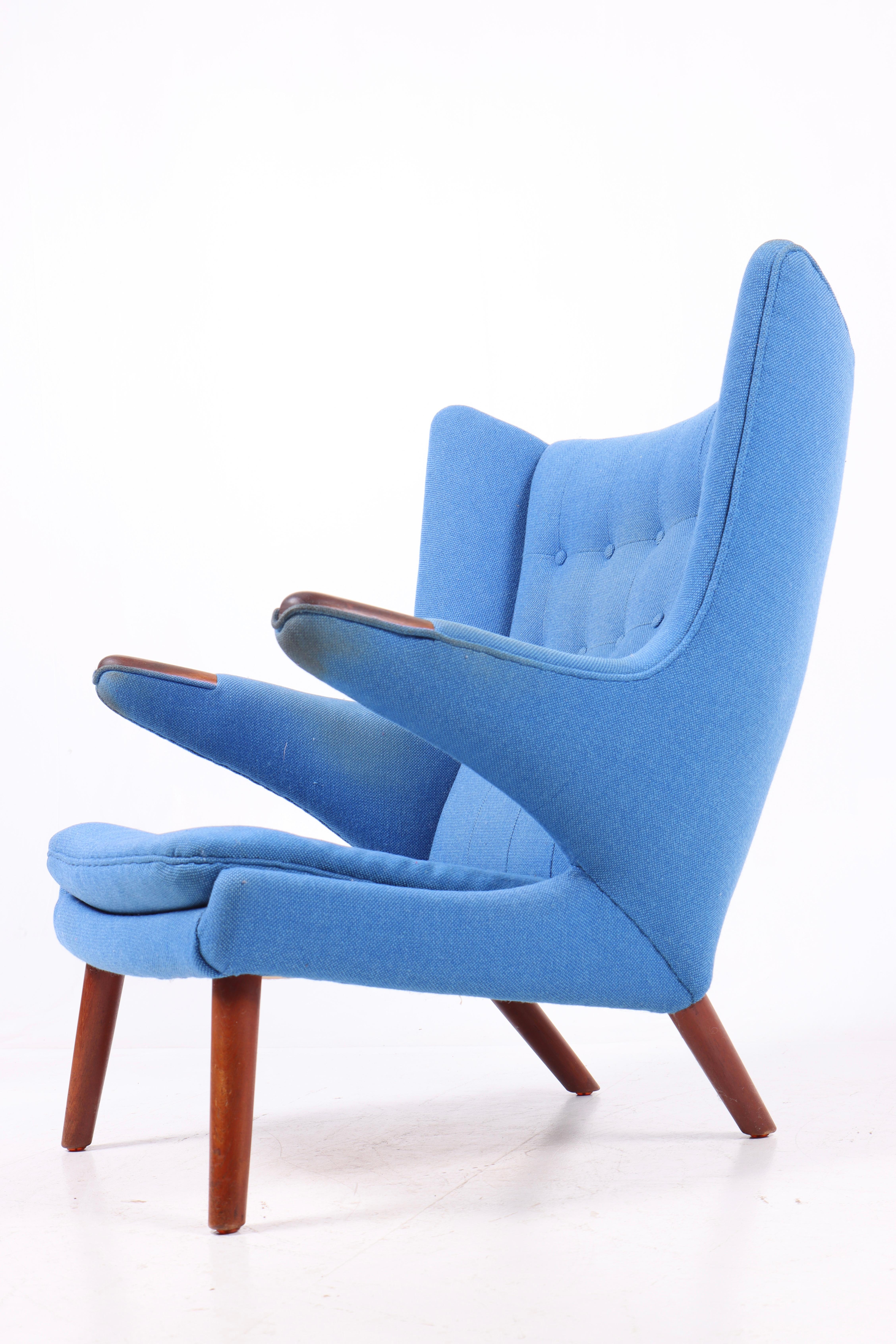 Original Midcentury Papa Bear Chair by Wegner, Danish Design, 1960s In Good Condition In Lejre, DK