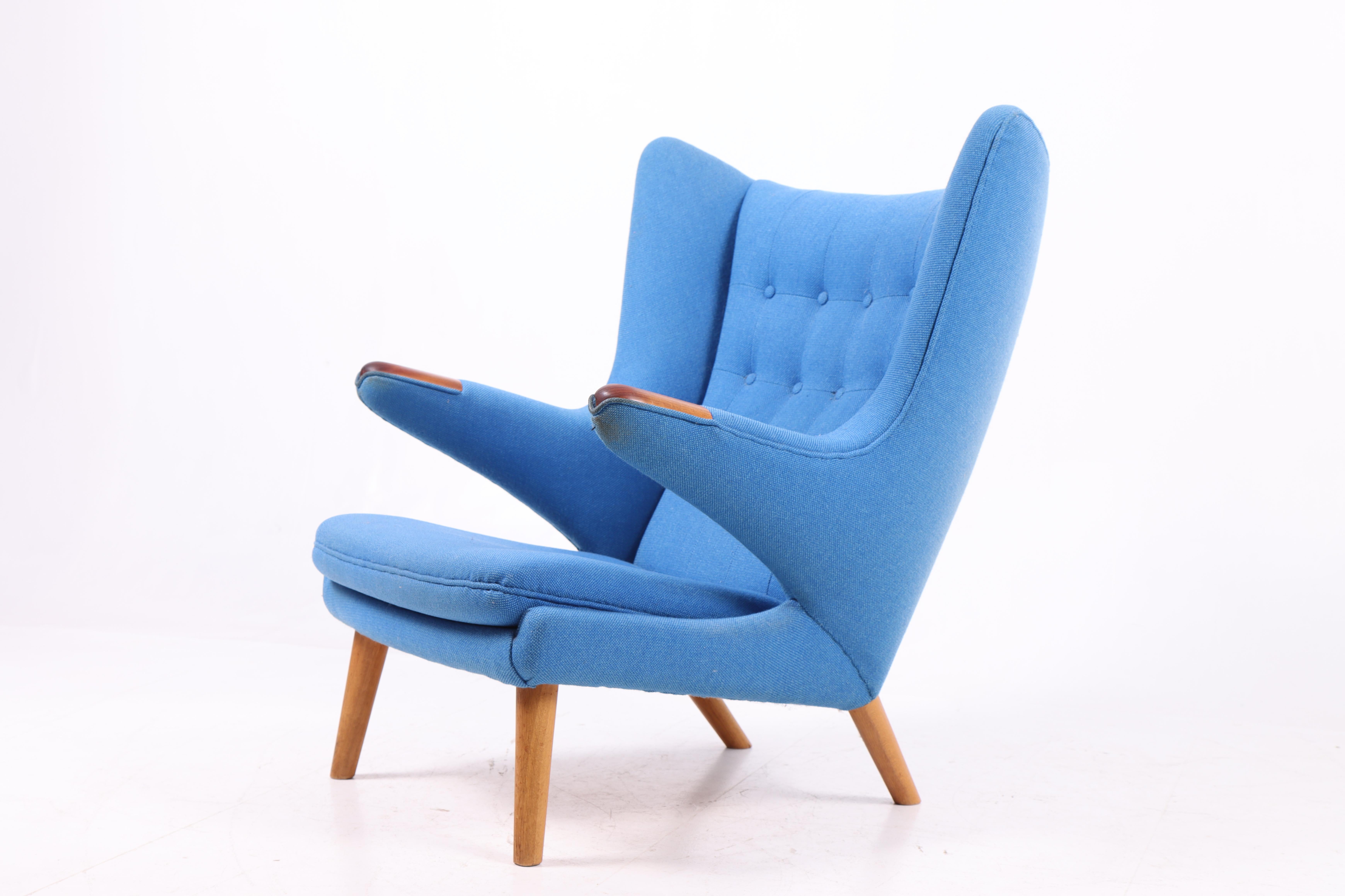 Original Midcentury Papa Bear Chair by Wegner, Danish Design, 1960s 1