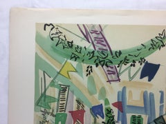 Original Midcentury Raoul Dufy Mourlot Art Poster, circa 1957