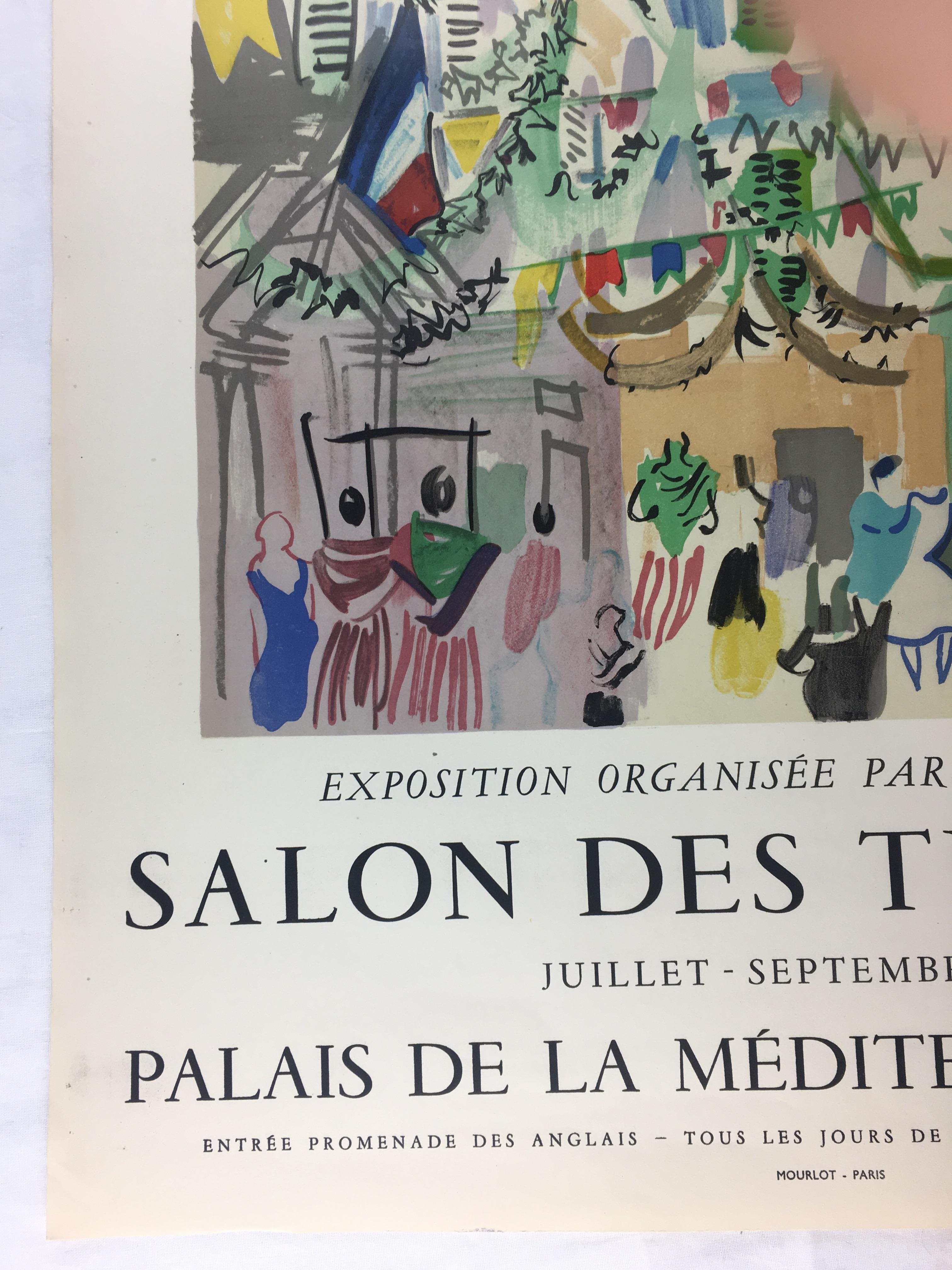 French Original Midcentury Raoul Dufy Mourlot Art Poster, circa 1957
