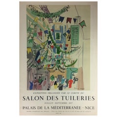 Original Midcentury Raoul Dufy Mourlot Art Poster, circa 1957