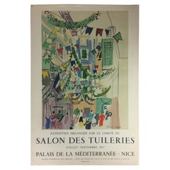 Original Midcentury Raoul Dufy Mourlot Art Poster, circa 1957