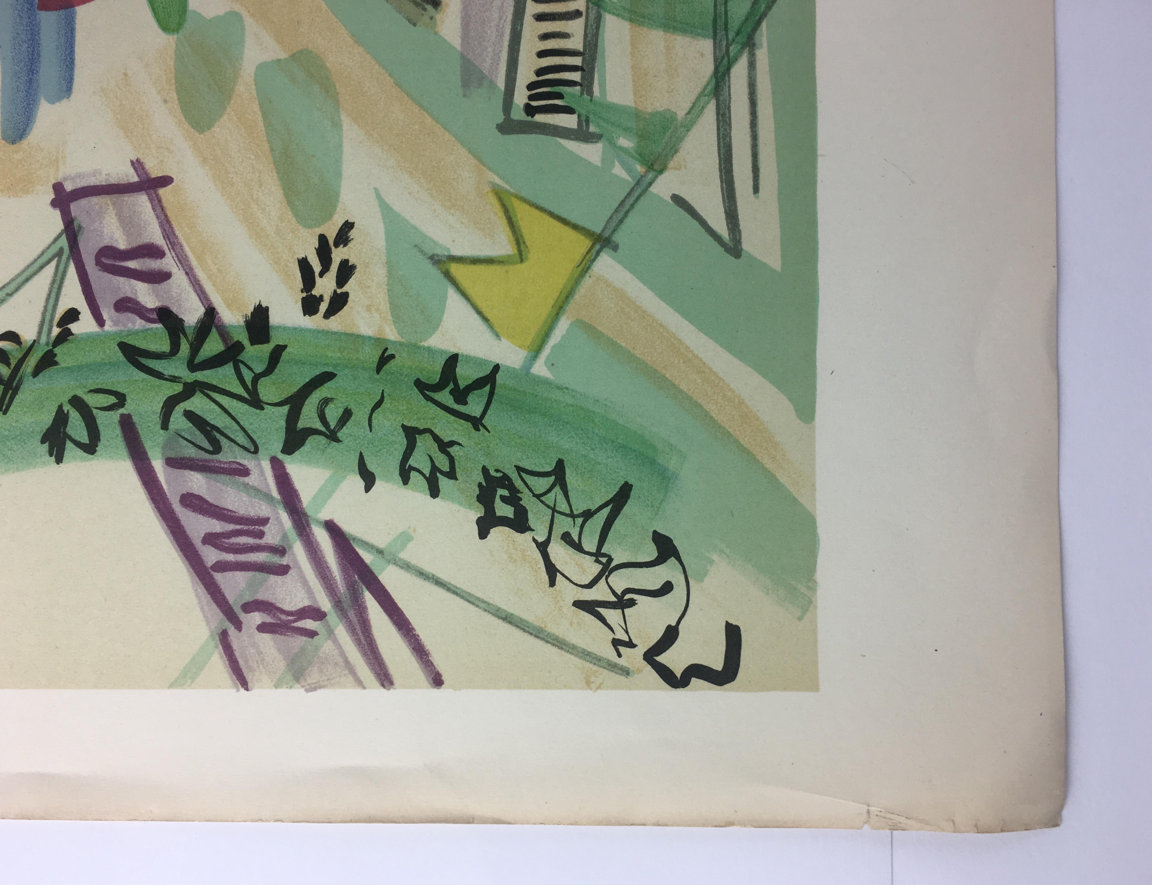 French Original Midcentury Raoul Dufy Mourlot Art Poster