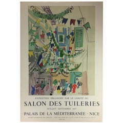 Original Mid Century Raoul Dufy Mourlot Art Poster, circa 1957