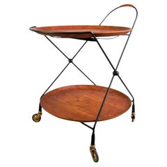 Original Midcentury Servierwagen Beistelltisch Åry Fanérprodukter