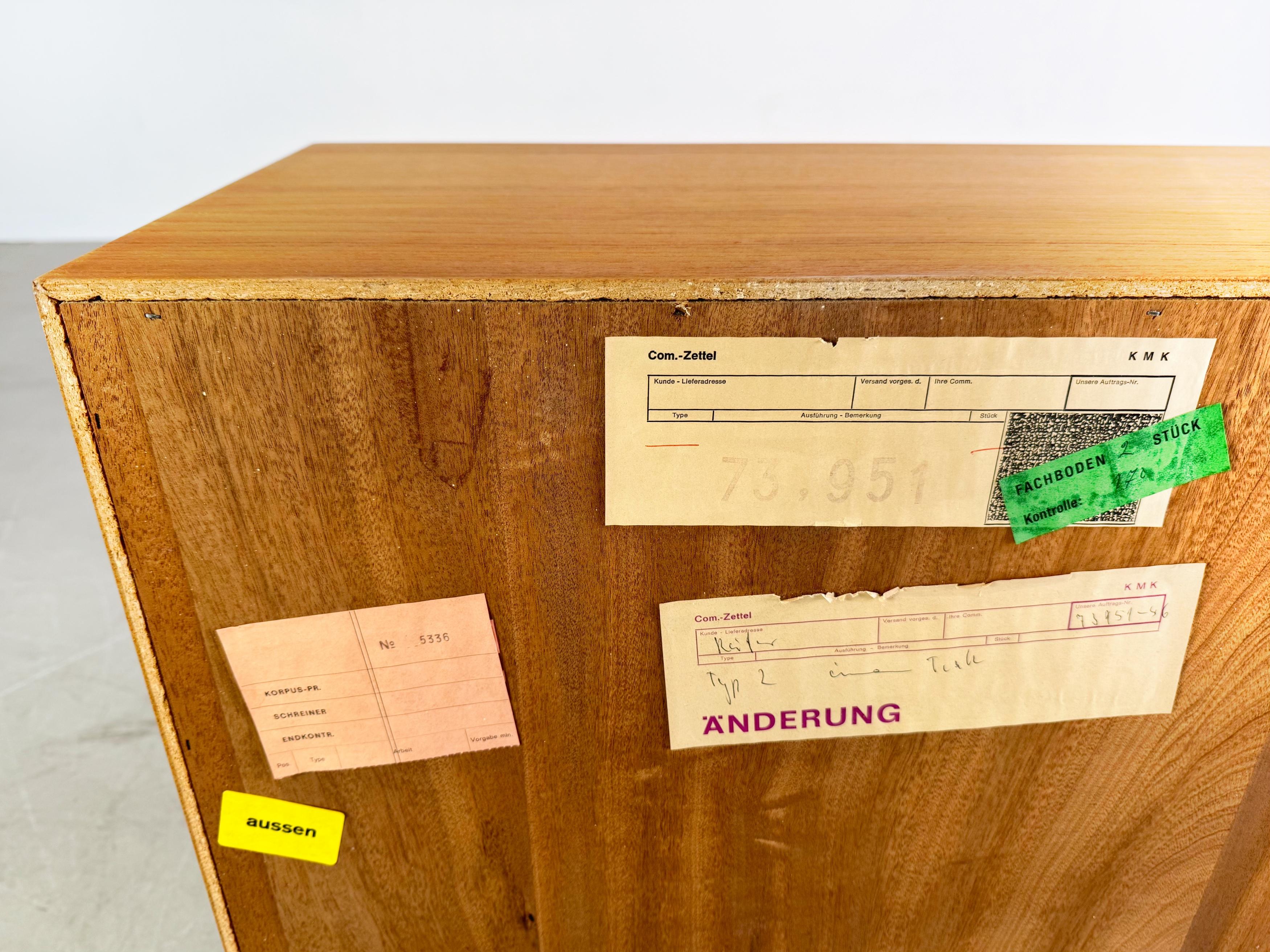 Original Midcentury Sideboard WK Möbel Anrichte Teak Vintage For Sale 2