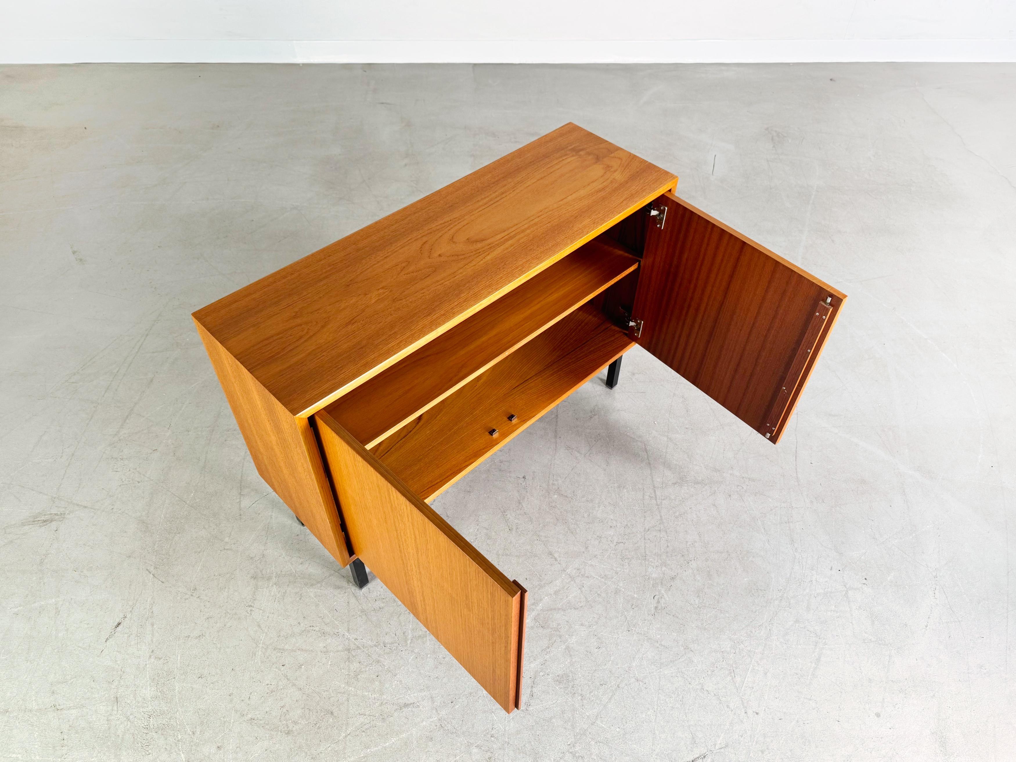 German Original Midcentury Sideboard WK Möbel Lowboard Teak Vintage II For Sale