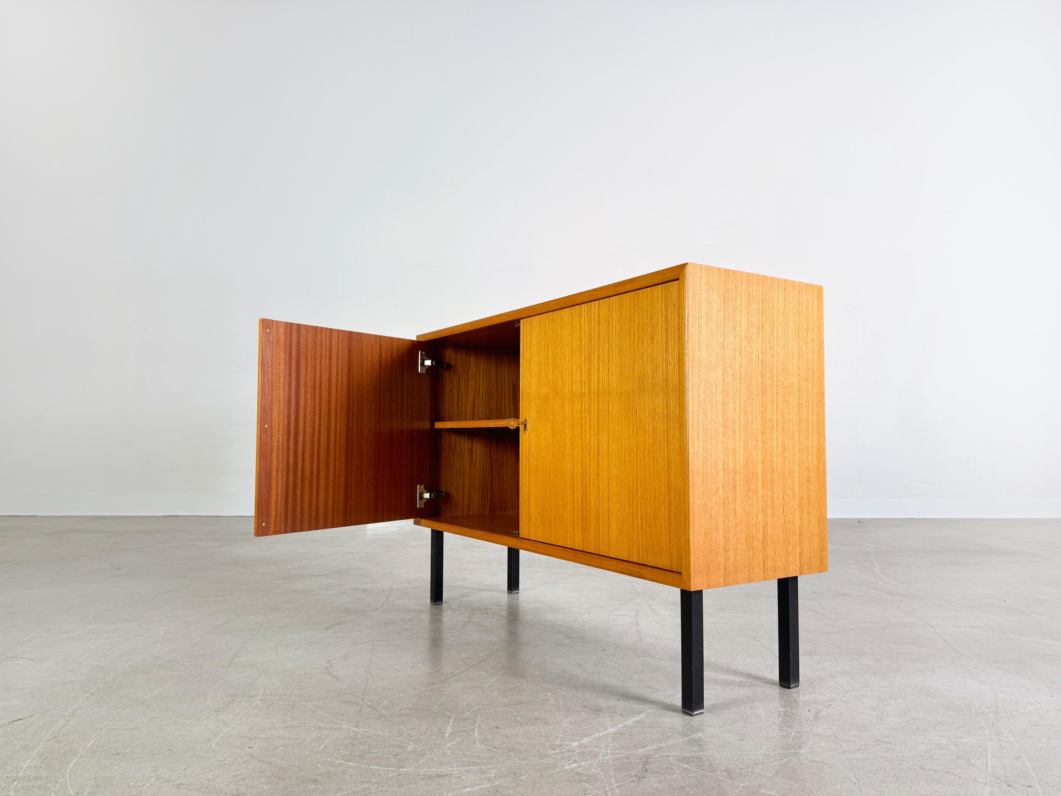 Original Midcentury Sideboard WK Möbel Lowboard Teak Vintage II In Good Condition For Sale In Berlin, DE
