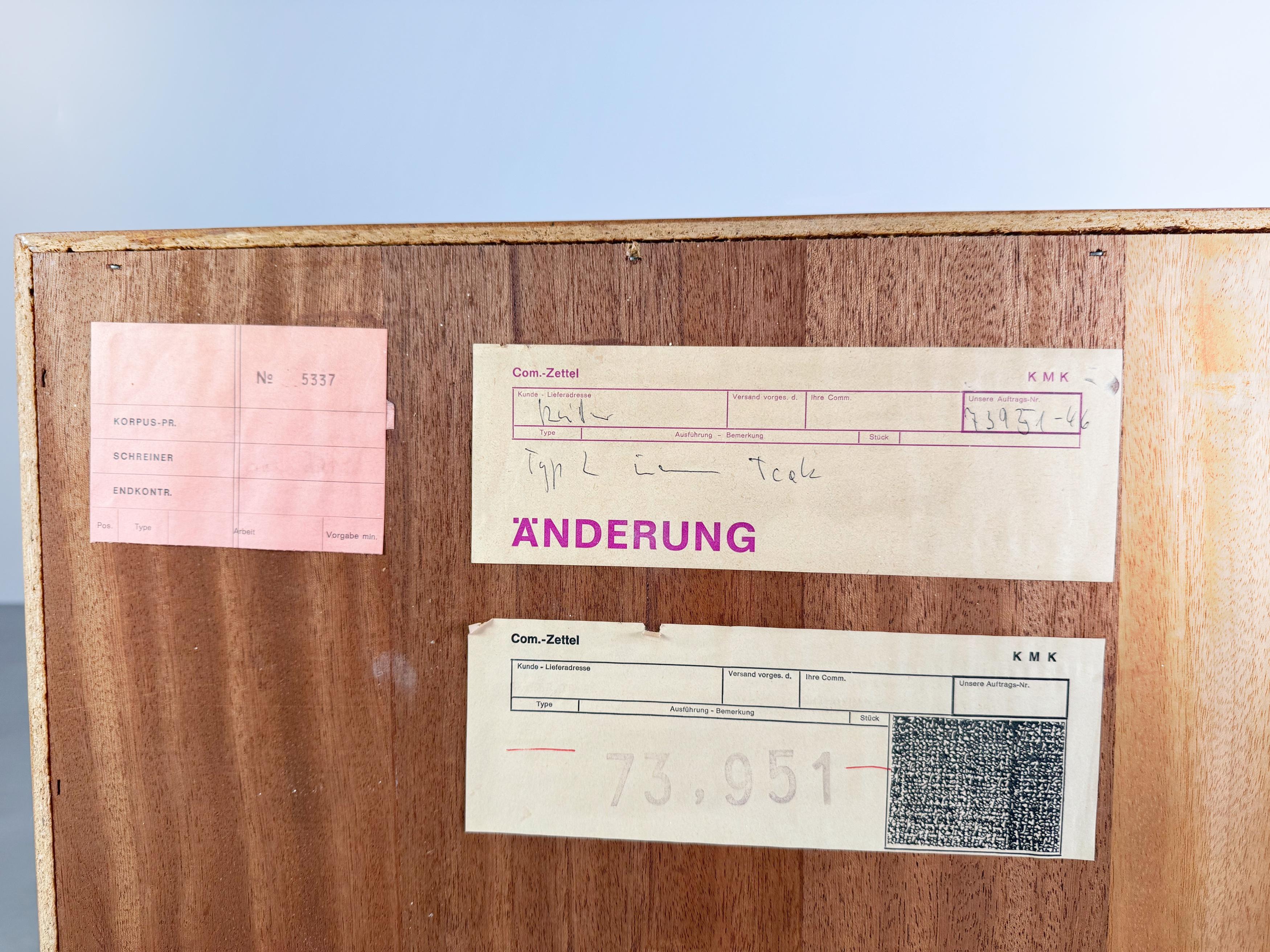 Original Midcentury Sideboard WK Möbel Lowboard Teak Vintage II For Sale 2