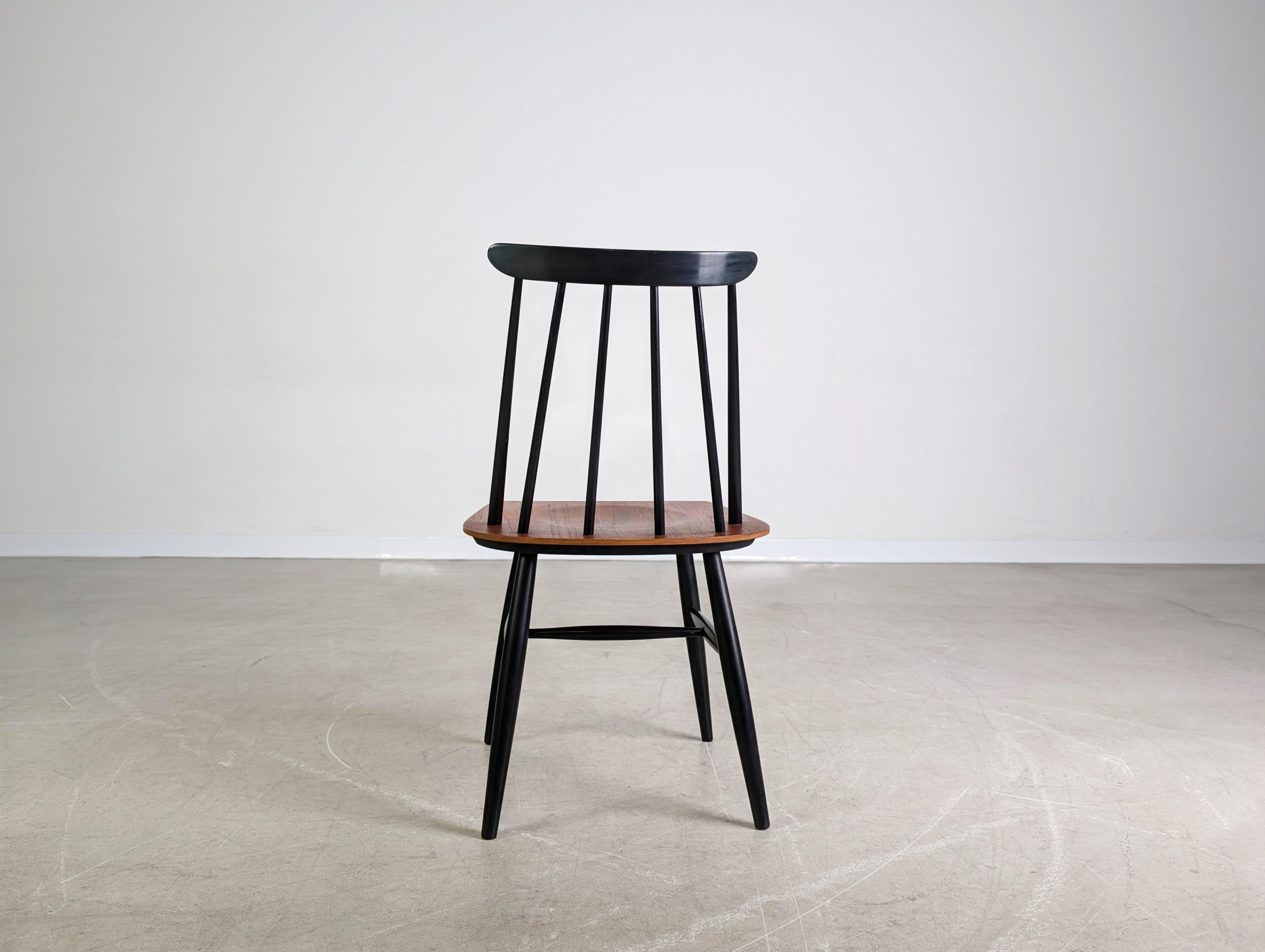 Original Midcentury Stuhl Asko Finnland Ilmari Tapiovaara Teak im Zustand „Gut“ im Angebot in Berlin, DE