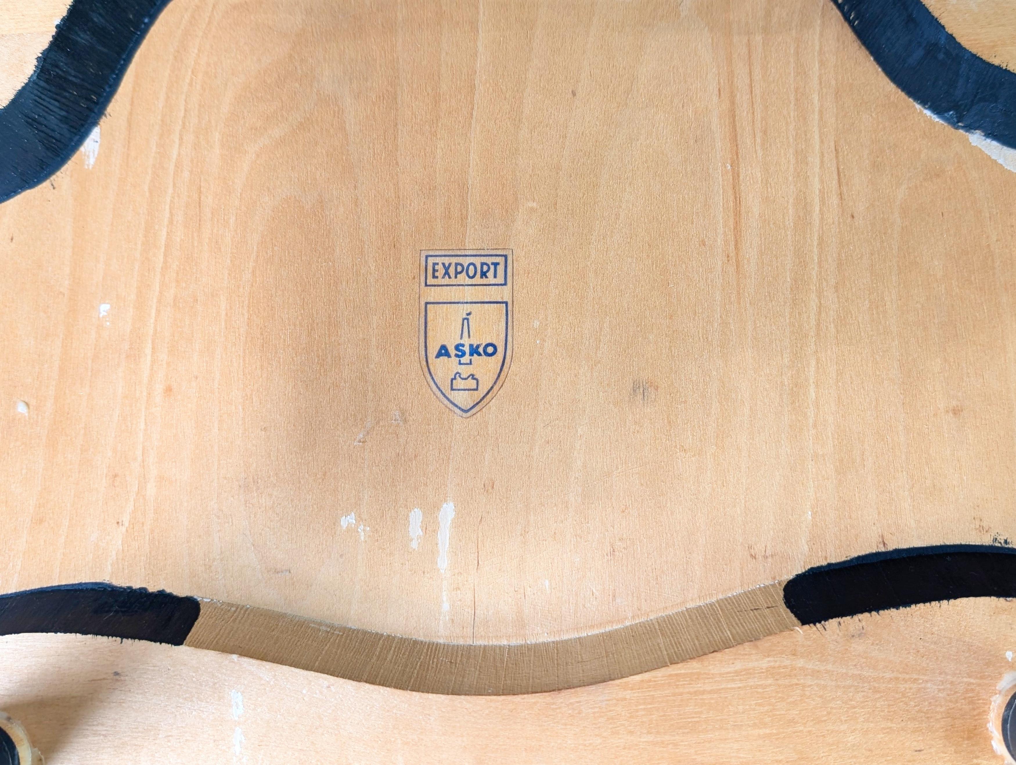 Original Midcentury Stuhl Asko Finnland Ilmari Tapiovaara Teak (Mitte des 20. Jahrhunderts) im Angebot